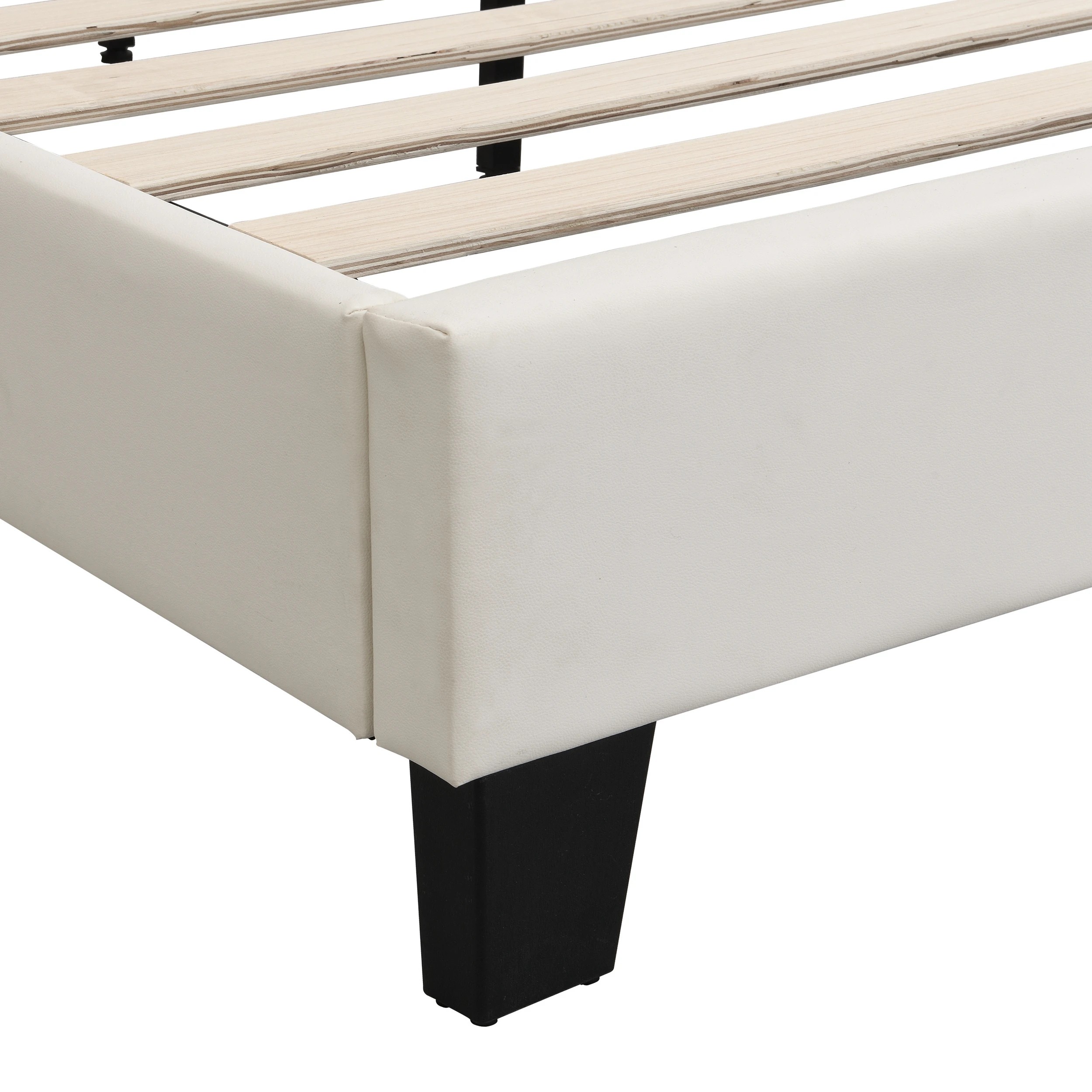 5 IHOMDEC BEF05 Button Tufted Double Bed Frame - Beige - Beige, 5 of 10