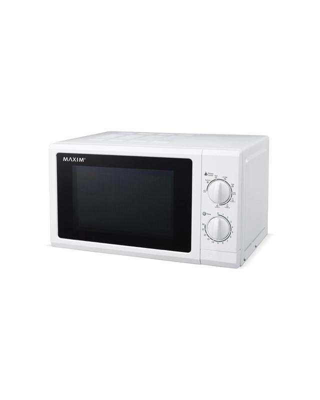 Maxim Microwave Oven 20L 700W Manual Countertop 6 Levels 30-Min Timer - W