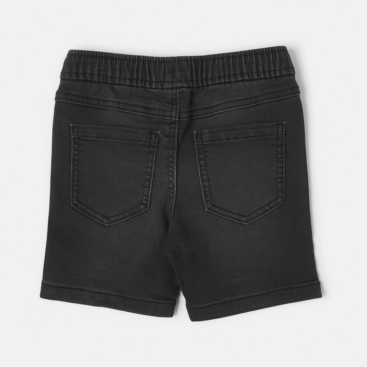 7 Knit Denim Shorts Black Wash, 7 of 7