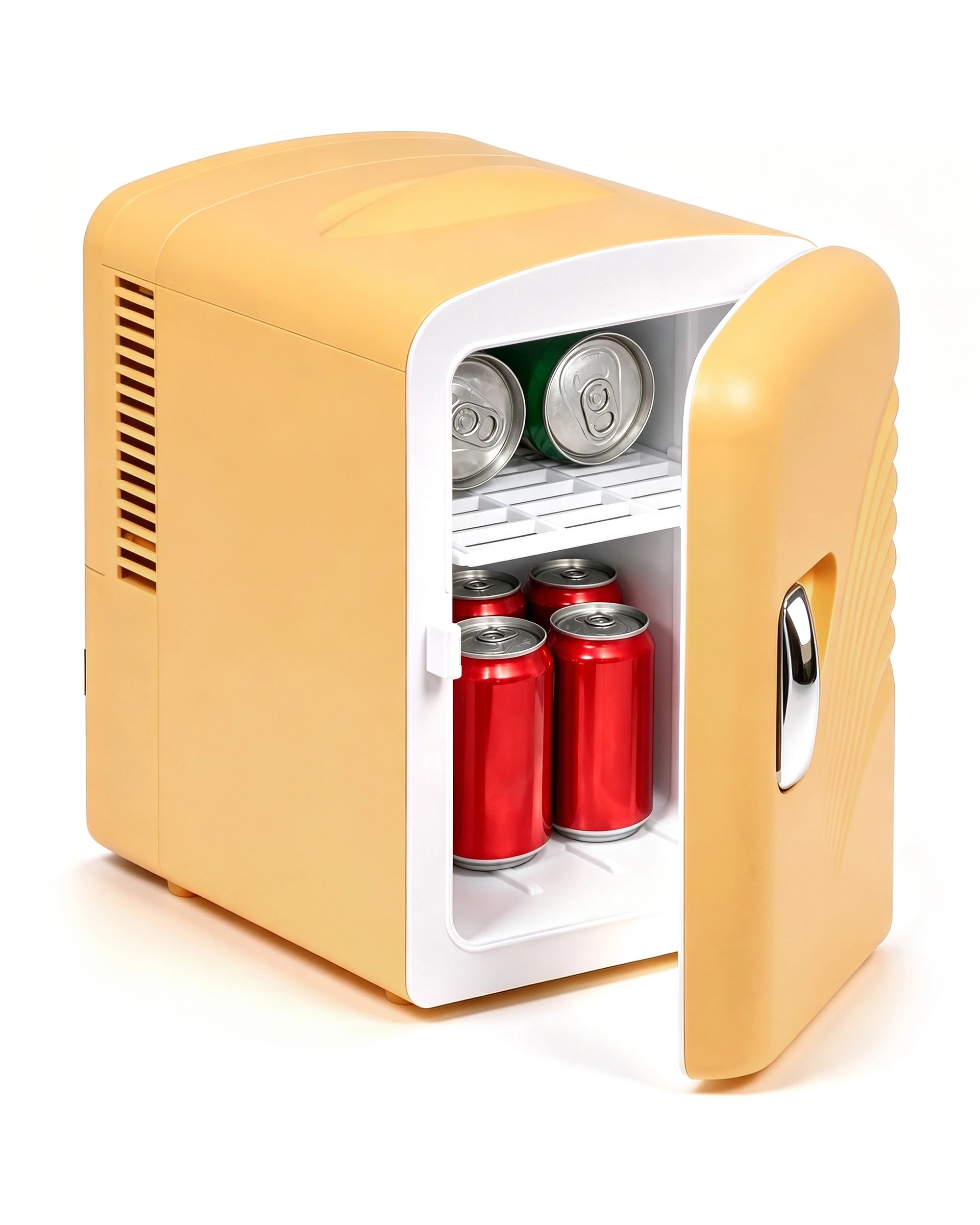 1 Yopower Mini Fridge 4L with Cooler and Warmer 220V/12V - Orange, 1 of 6