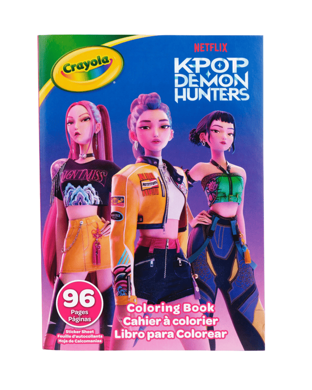 Crayola KPop Demon Hunters 96 Page Coloring 