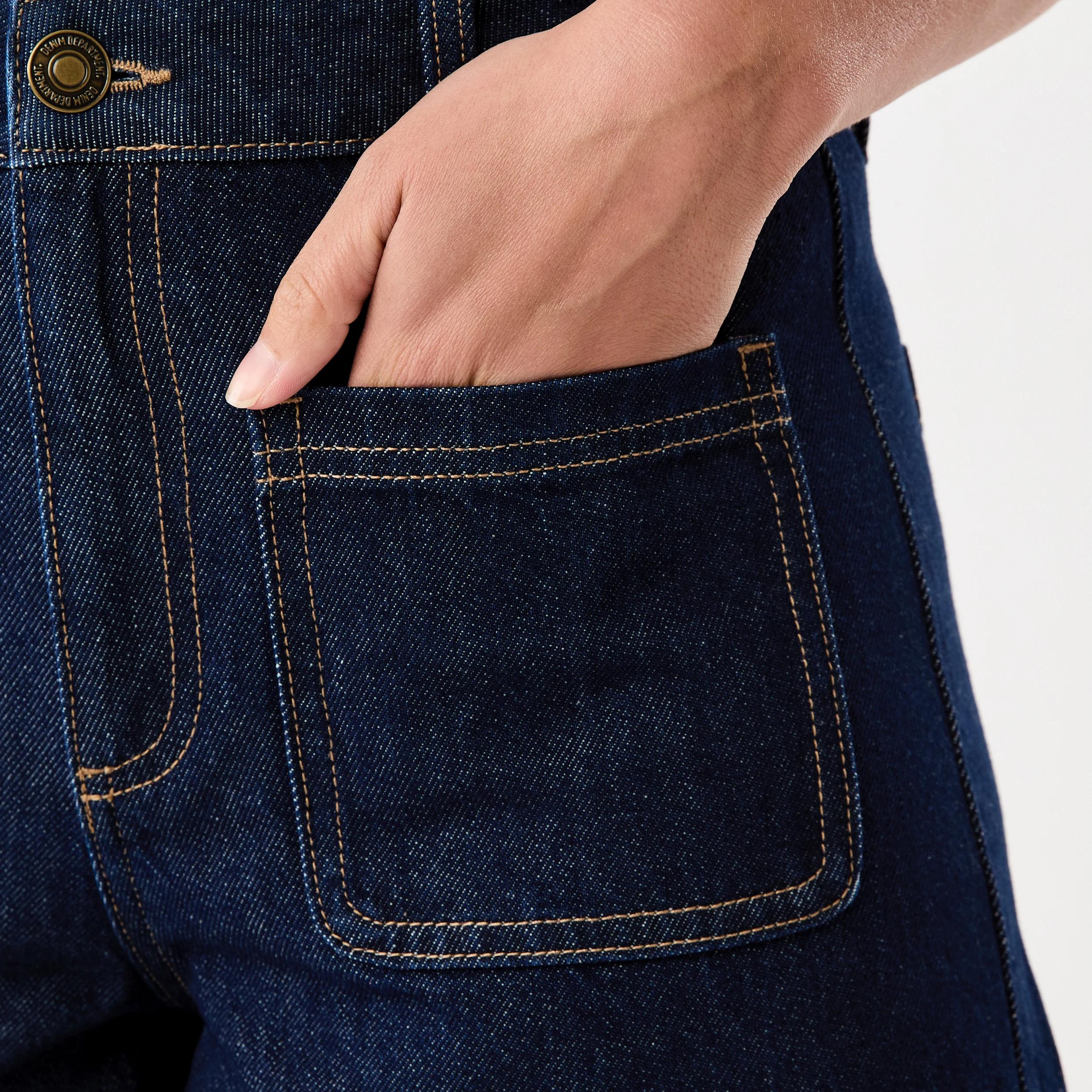 5 Pocket Front Denim Shorts Indigo Wsh, 5 of 6