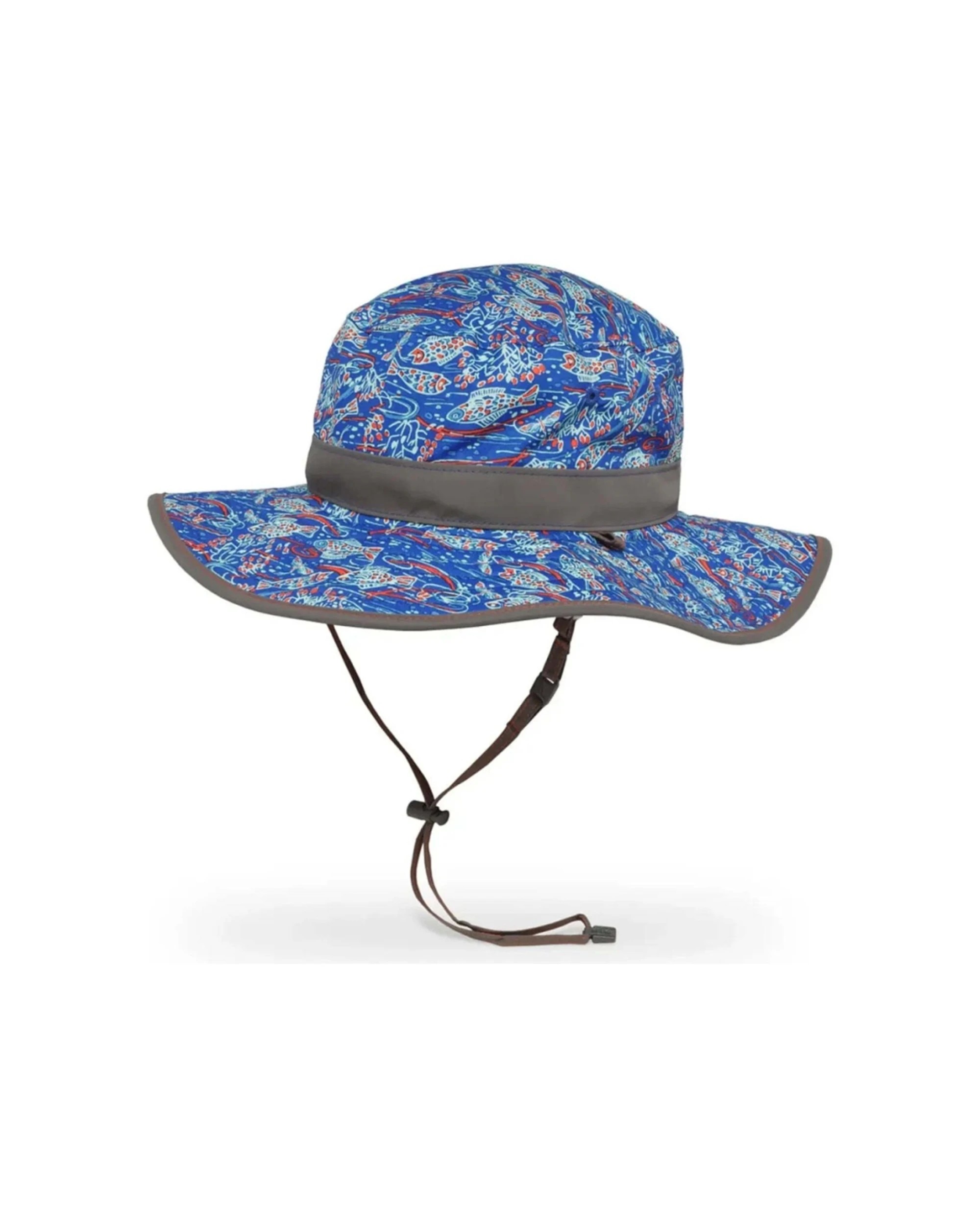 1 Sunday Afternoons Kids Creek Boonie Hat 3-6 Years UPF 50+ Chin Strap River Royal - Multi, 1 of 2