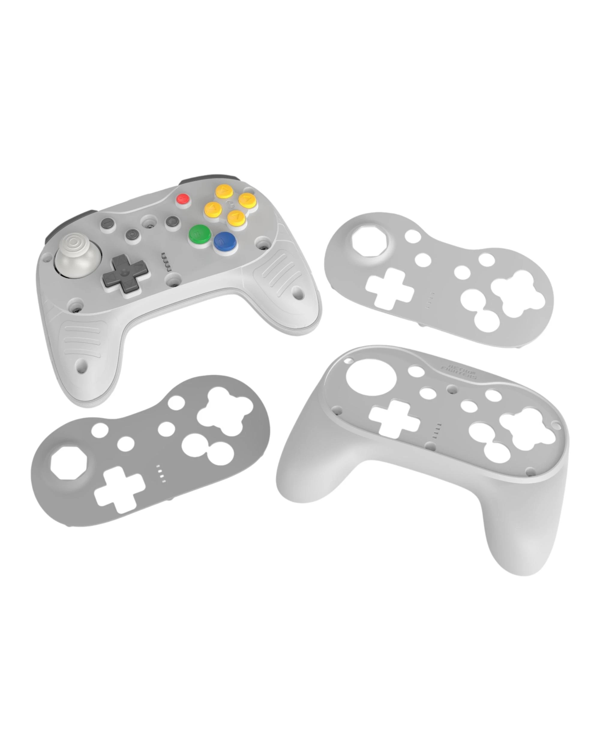 7 Retro Fighters Brawler64 Pro Wireless Controller for N64, Switch, Switch 2 and PC - Classic Gray, 7 of 10