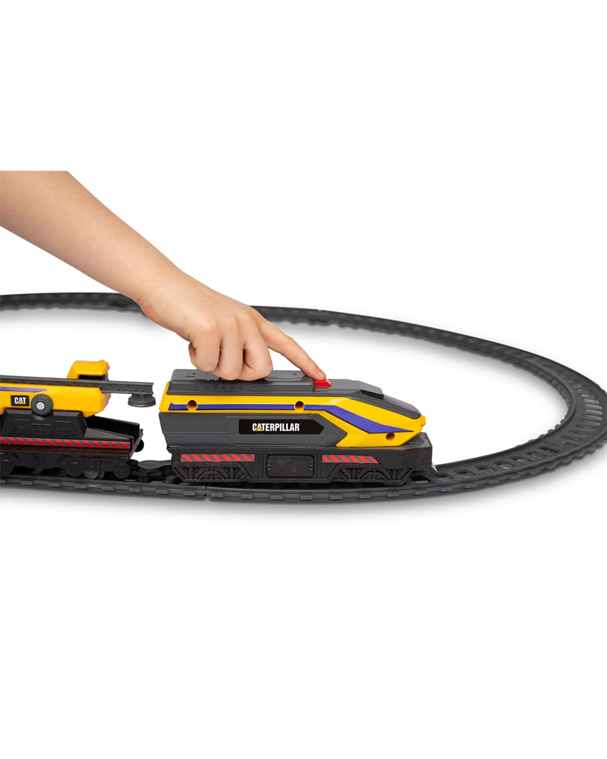 6 CAT Little Machines Power Tracks Train Set, 6 of 6