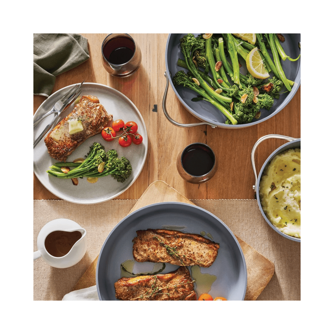 5 28cm PYROLUX NEXGEN Chef Pan 4.1L Ivory | Ceramic Non-Stick, Induction Base, Oven Safe, Recycled Aluminium, 5 of 7