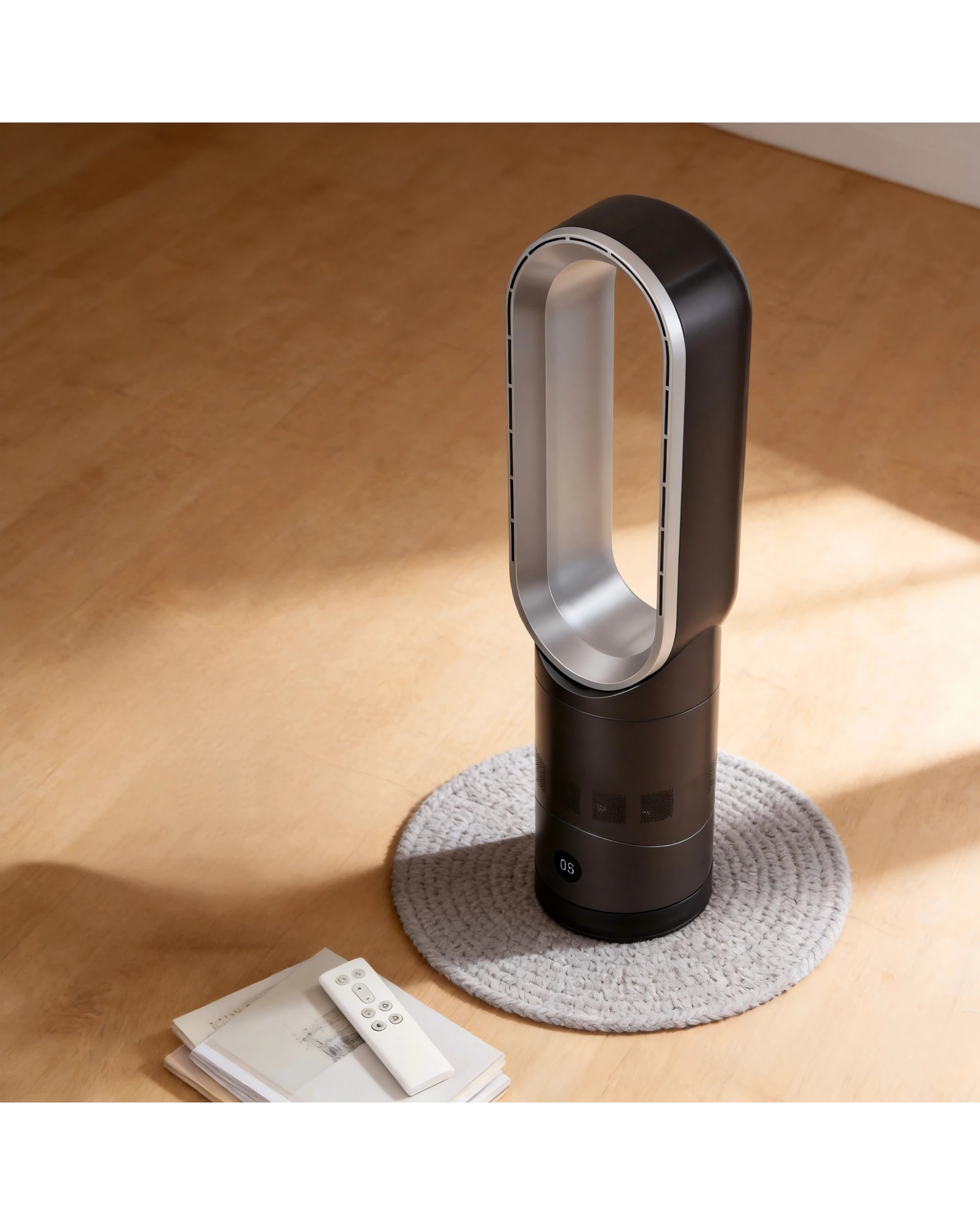 3 Yopower Bladeless Tower Fan Portable with 8-Speed Timer Remote 90° Oscillating - Grey, 3 of 7
