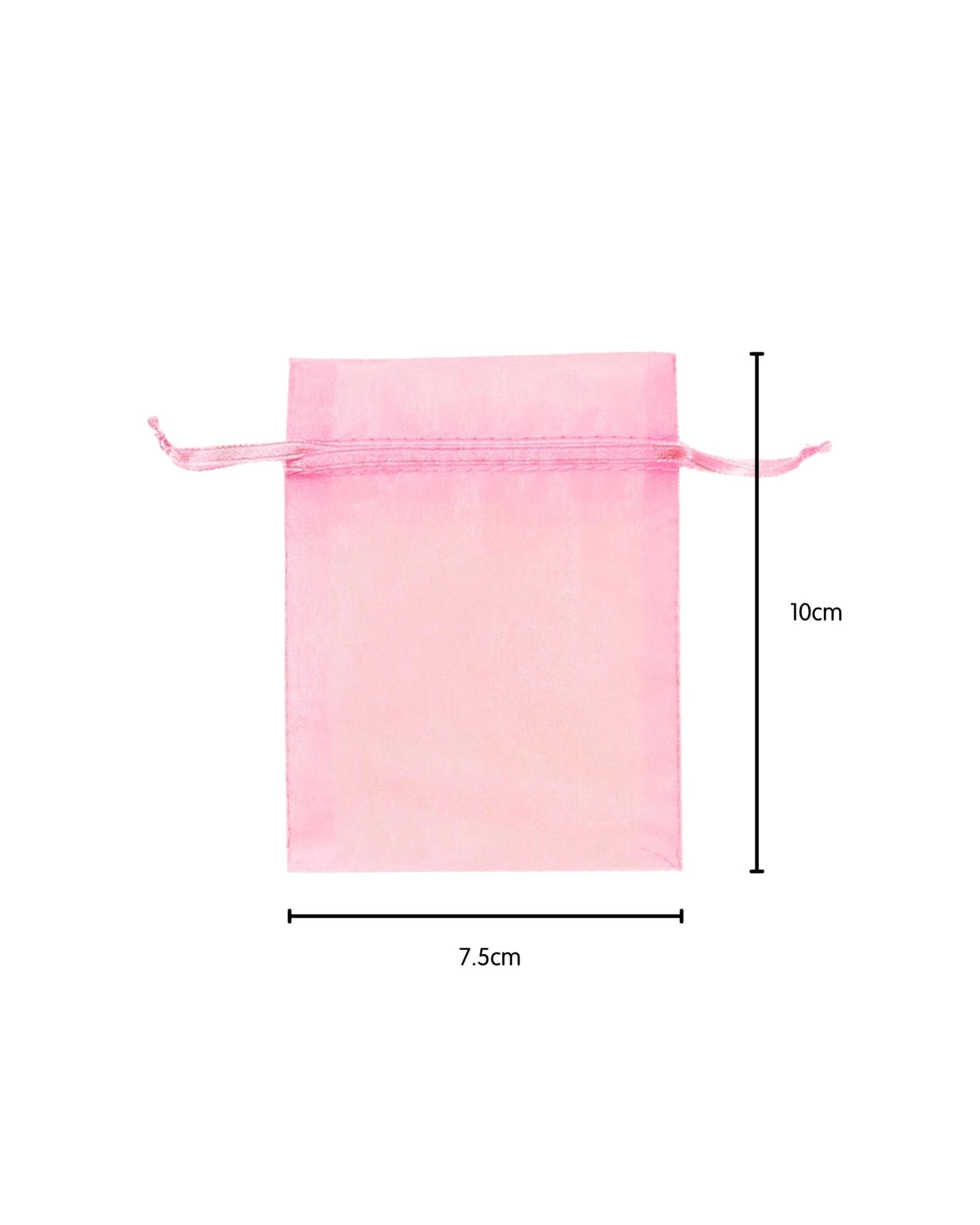 2 Amscan Pink Organza Drawstring Bags Pack of 24 - Pink, 2 of 2
