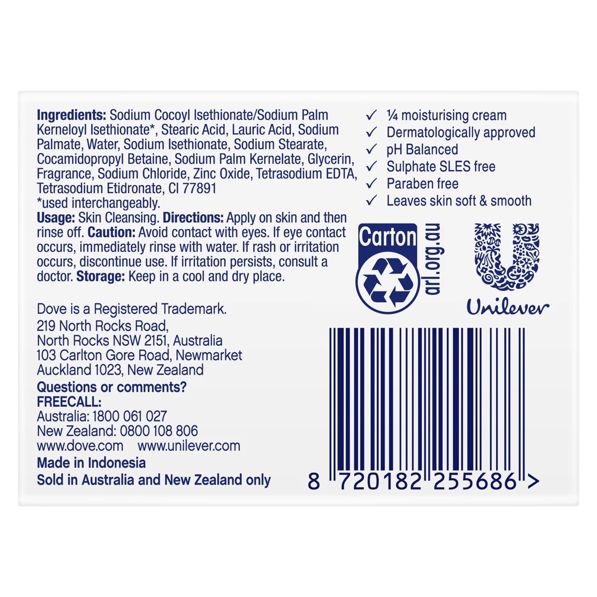 2 Dove Original Beauty Cream Soap Bar 90g, 2 of 3