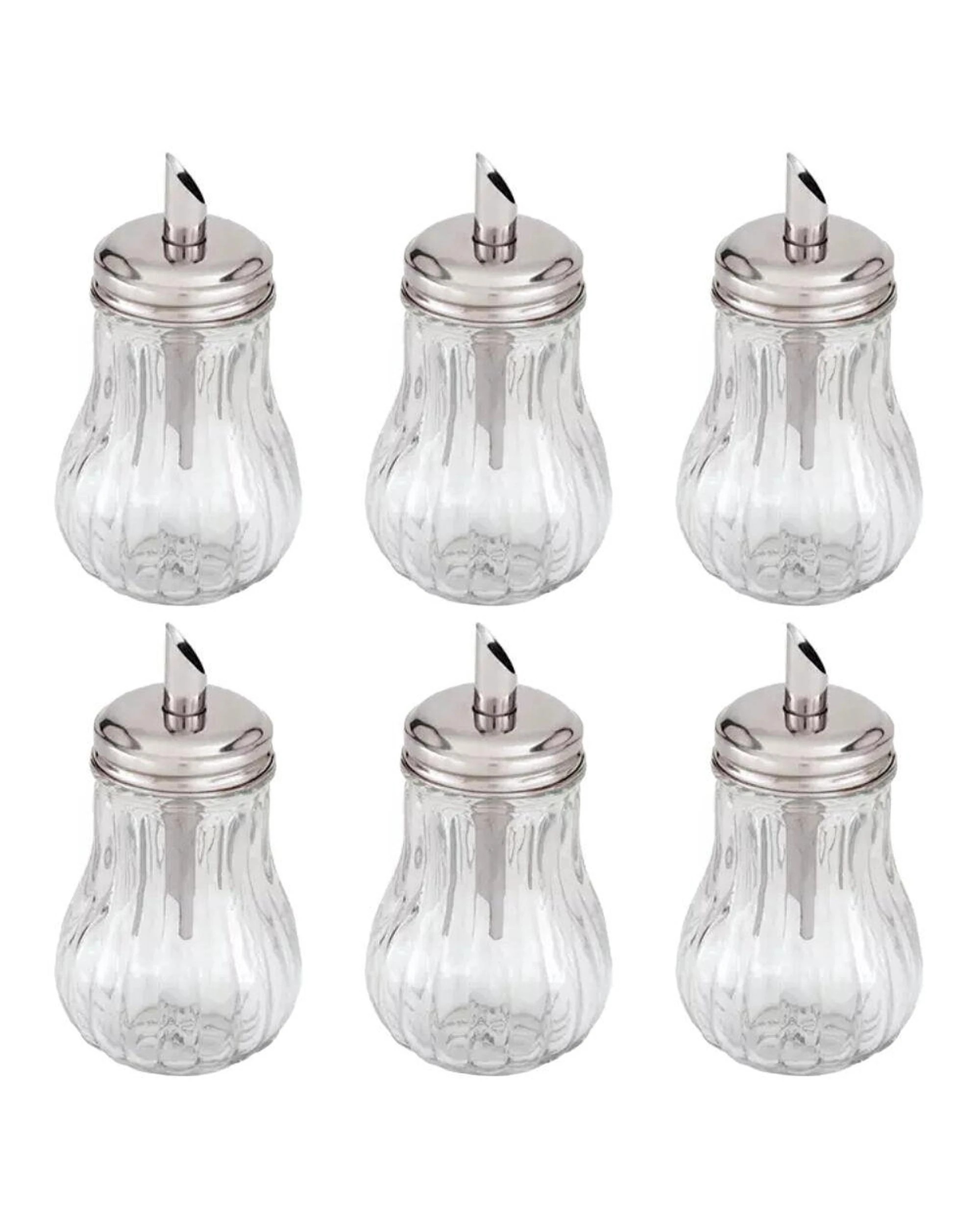 1 Trenton Glass Sugar Dispenser 285ml Tilt a Spoon Set of 6, 1 of 2