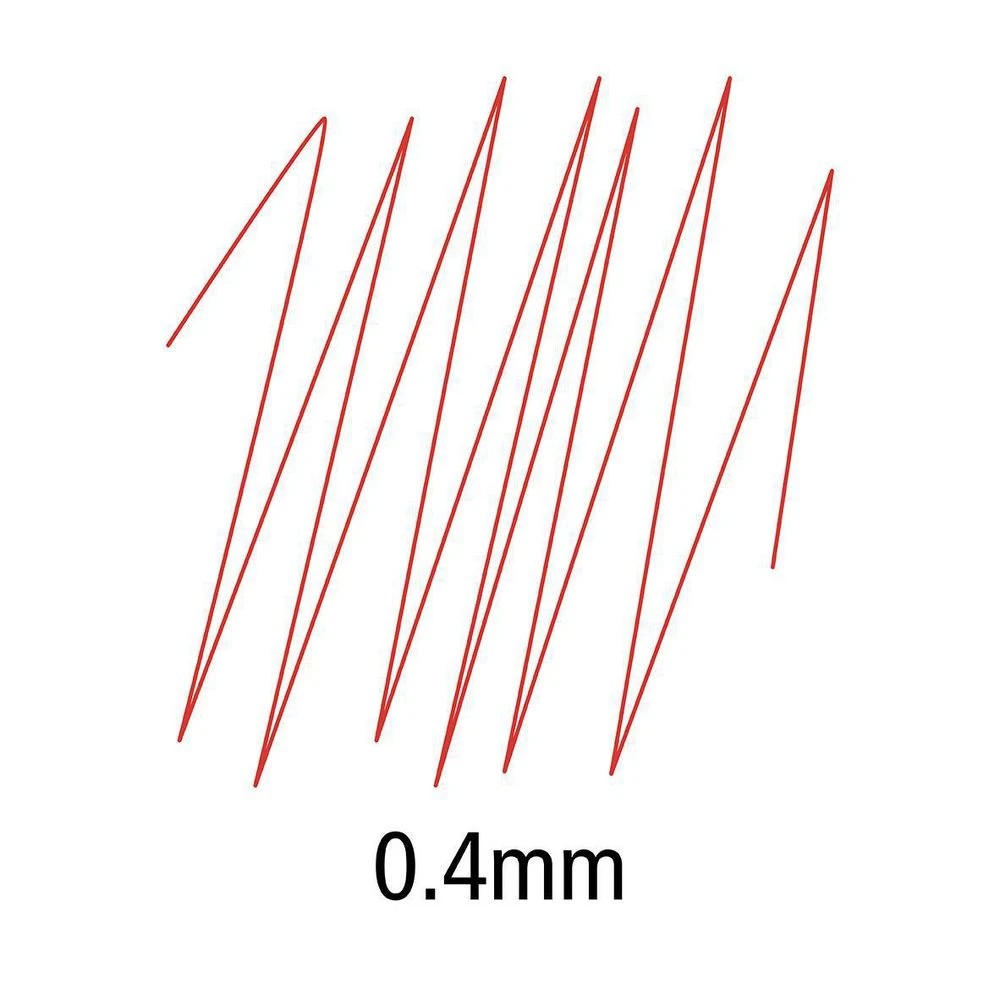 6 Staedtler Lumocolor Super Fine Permanent Marker Red, 6 of 6