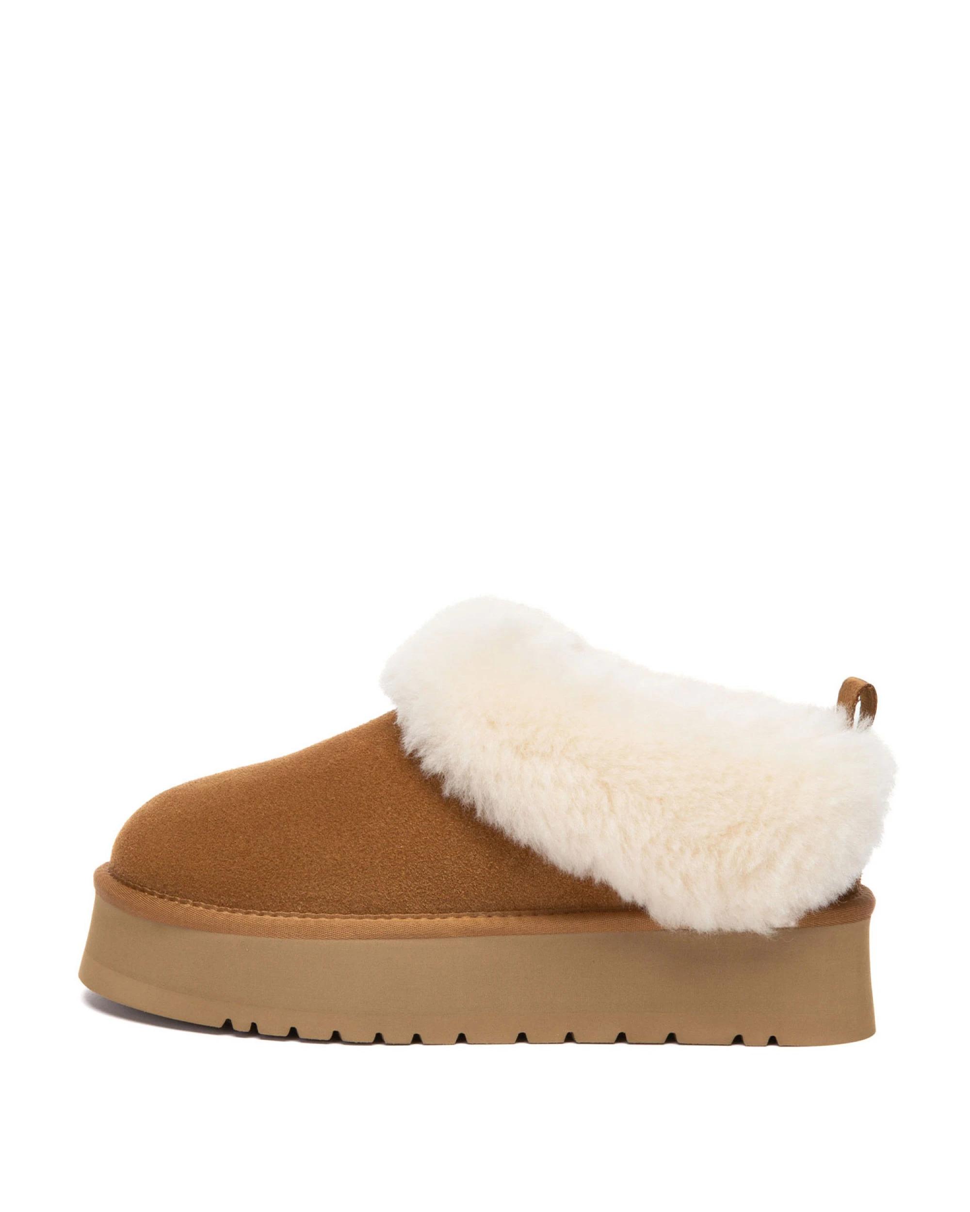 4 Australian Shepherd UGG Womens Glacial Slippers CHESTNUT, 4 of 5
