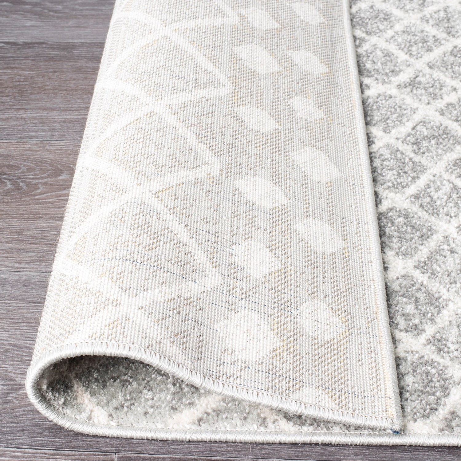 6 Common Ground Rugs Bluebay 454 500x80cm - Extra Large Runner Power Loomed Pet Friendly Rug - Silver, 6 of 7