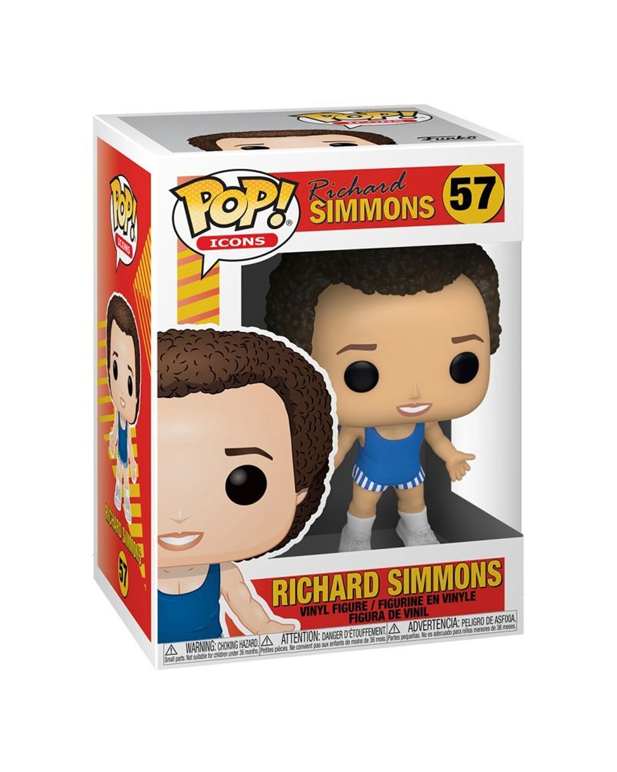 3 Pop Vinyl Figurine Icons - Richard Simmons Figure Approx 10cm Collectible Toy - Blue, 3 of 3
