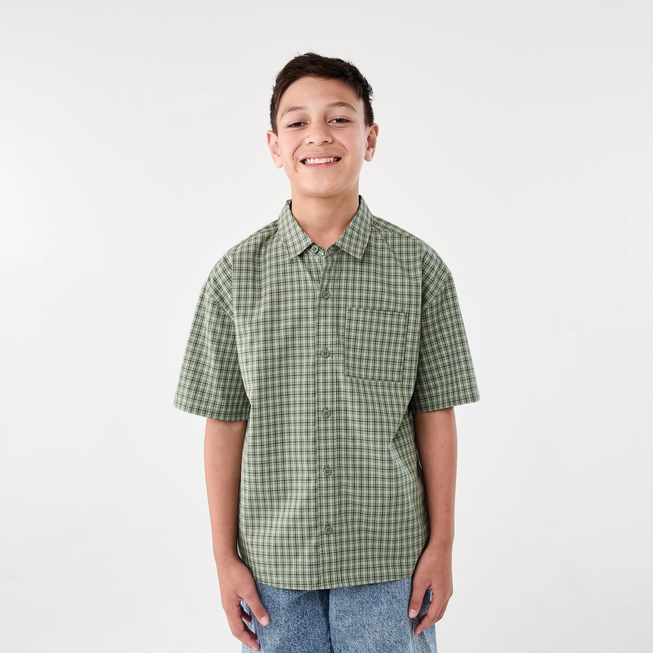1 Short Sleeve Check Shirt Khacheck, 1 of 7