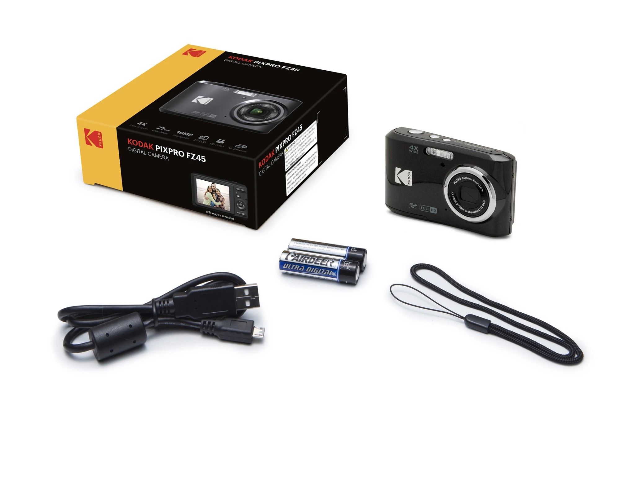 5 Kodak PixPro FZ45 Digital Compact Camera - Black, 5 of 8