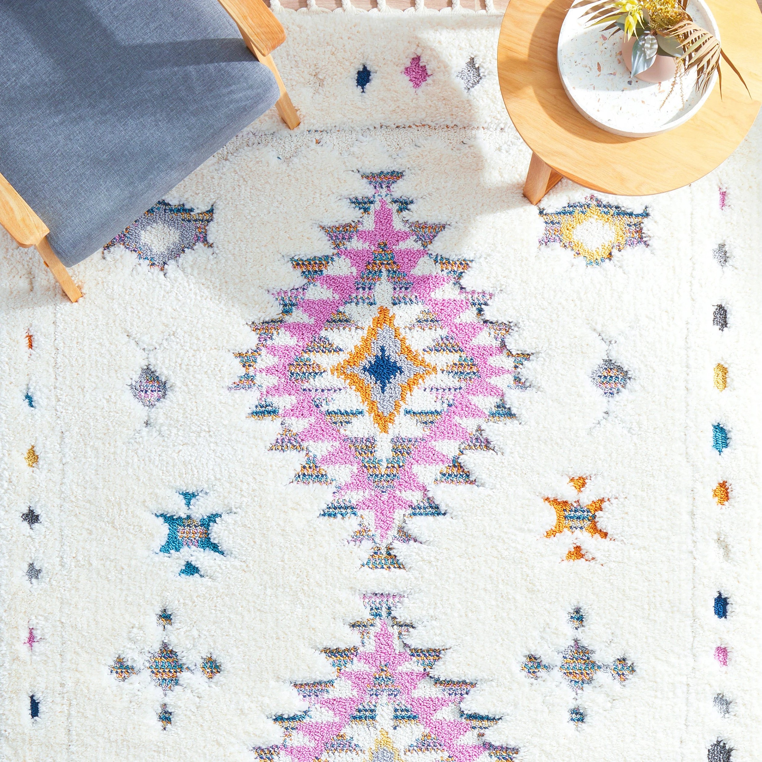 2 Common Ground Rugs Remy Layla 400x300cm - Extra Extra Large Shag Rug - White, 2 of 7