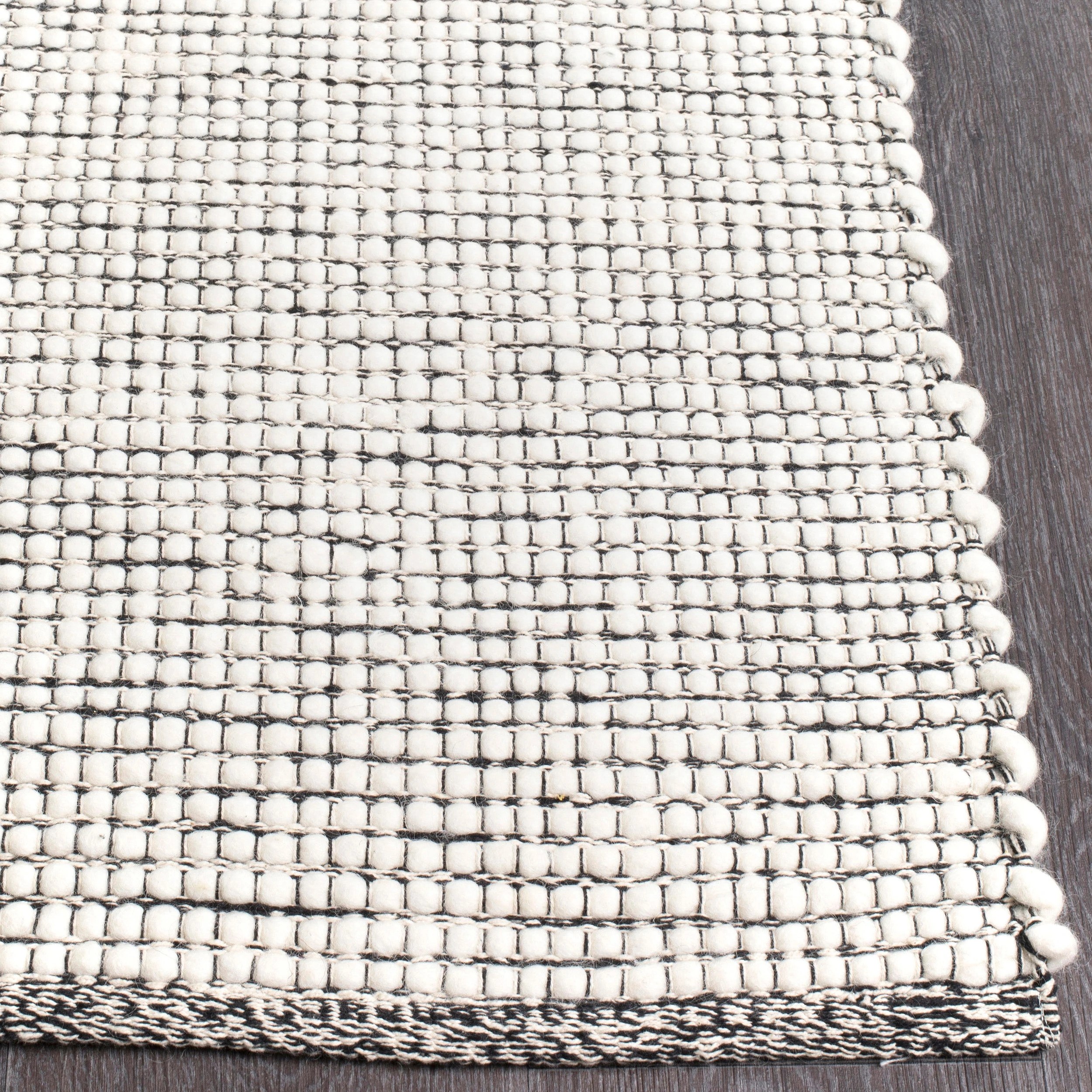 4 Common Ground Rugs Atelier Black 165x115cm - Small Hand Loomed Rug - Black, 4 of 7