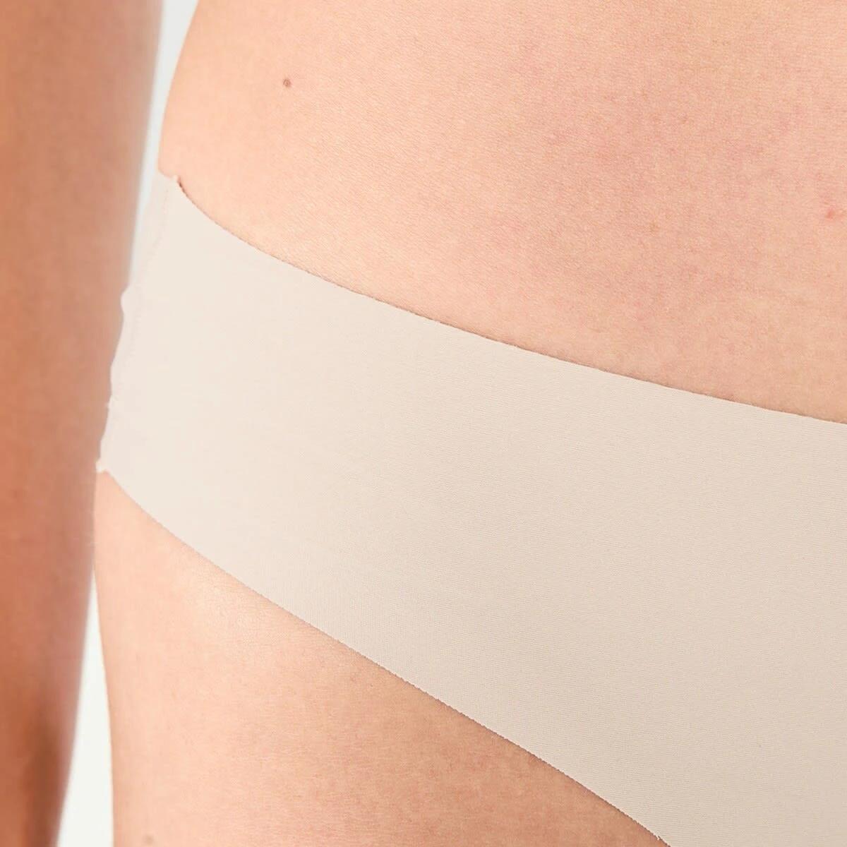 4 3 Pack No Show Bikini Briefs ALMOND, 4 of 6