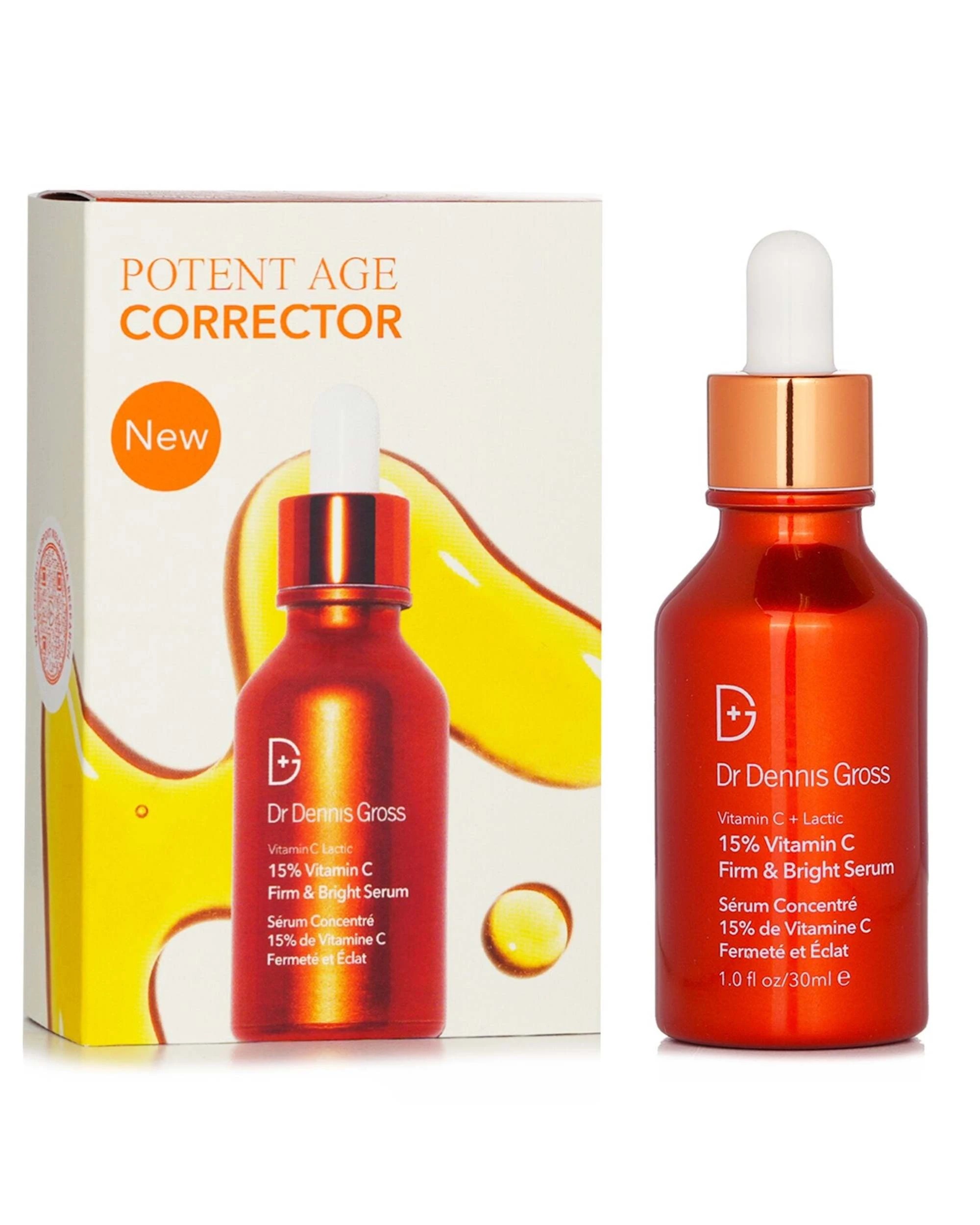 2 Dr Dennis Gross Vitamin C Lactic 15% Vitamin C Firm & Bright Serum  30ml/1oz, 2 of 3