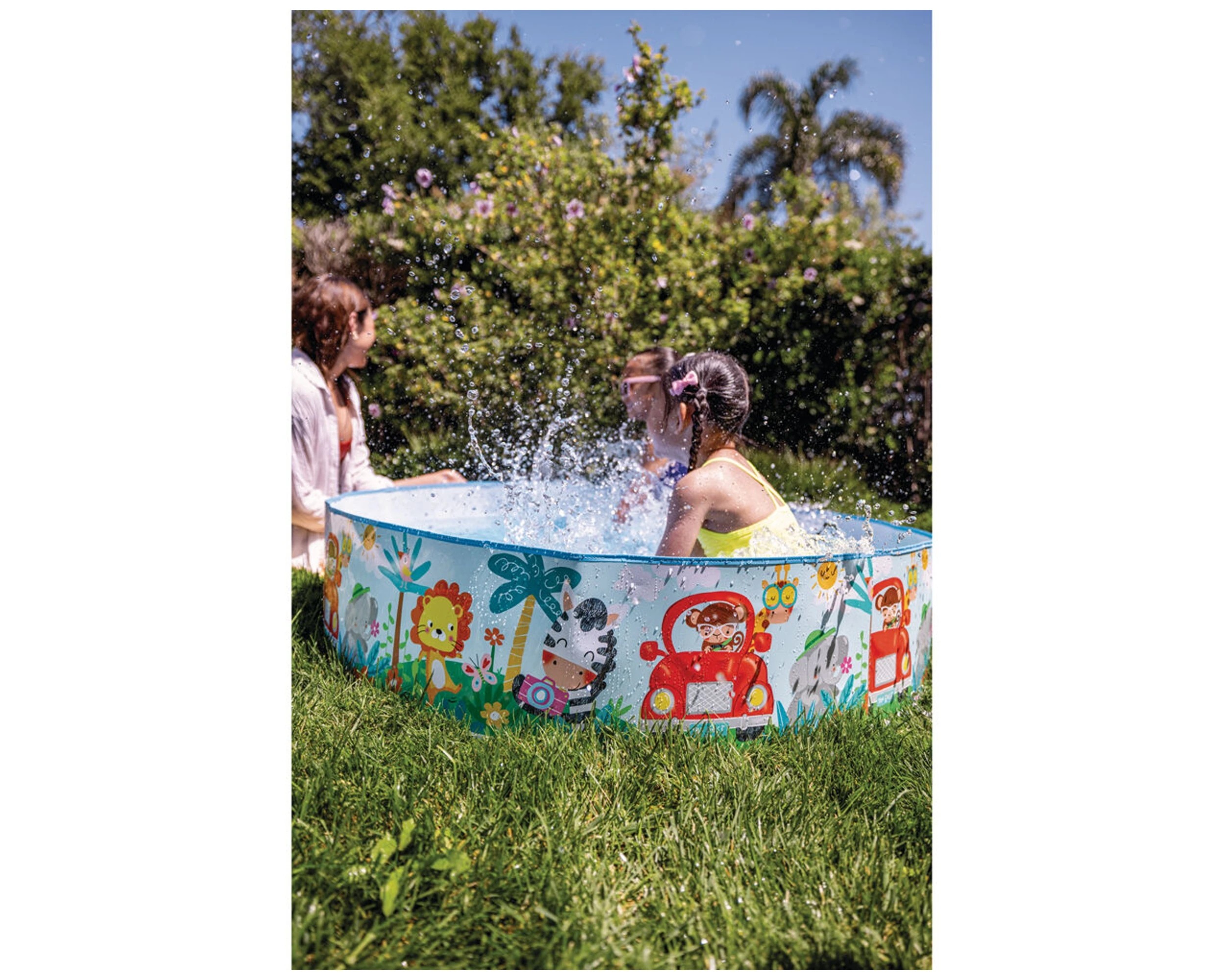 4 INTEX Round Ducking Snapset Pool Inflatable Pool Kids Pool 74 Gal 281L - Multi, 4 of 4