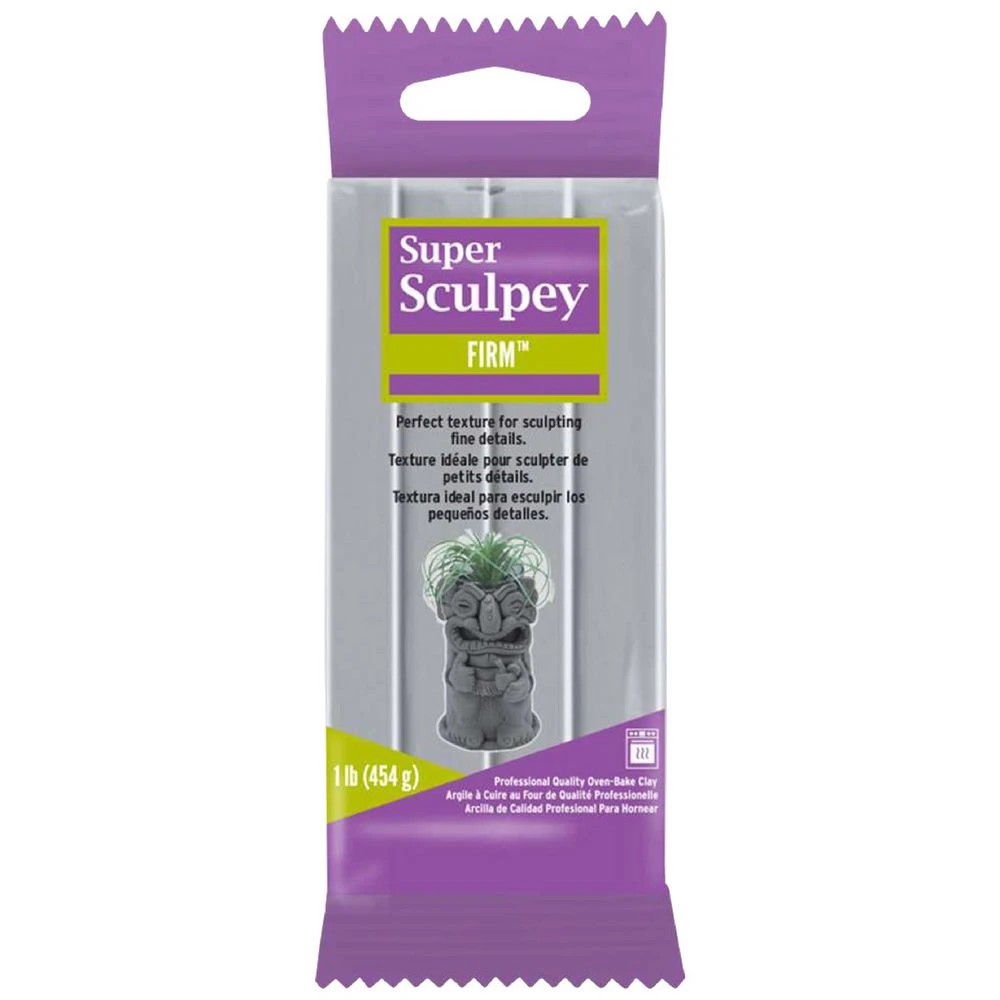 1 Sculpey Super Modelling Clay Grey 454g, 1 of 4