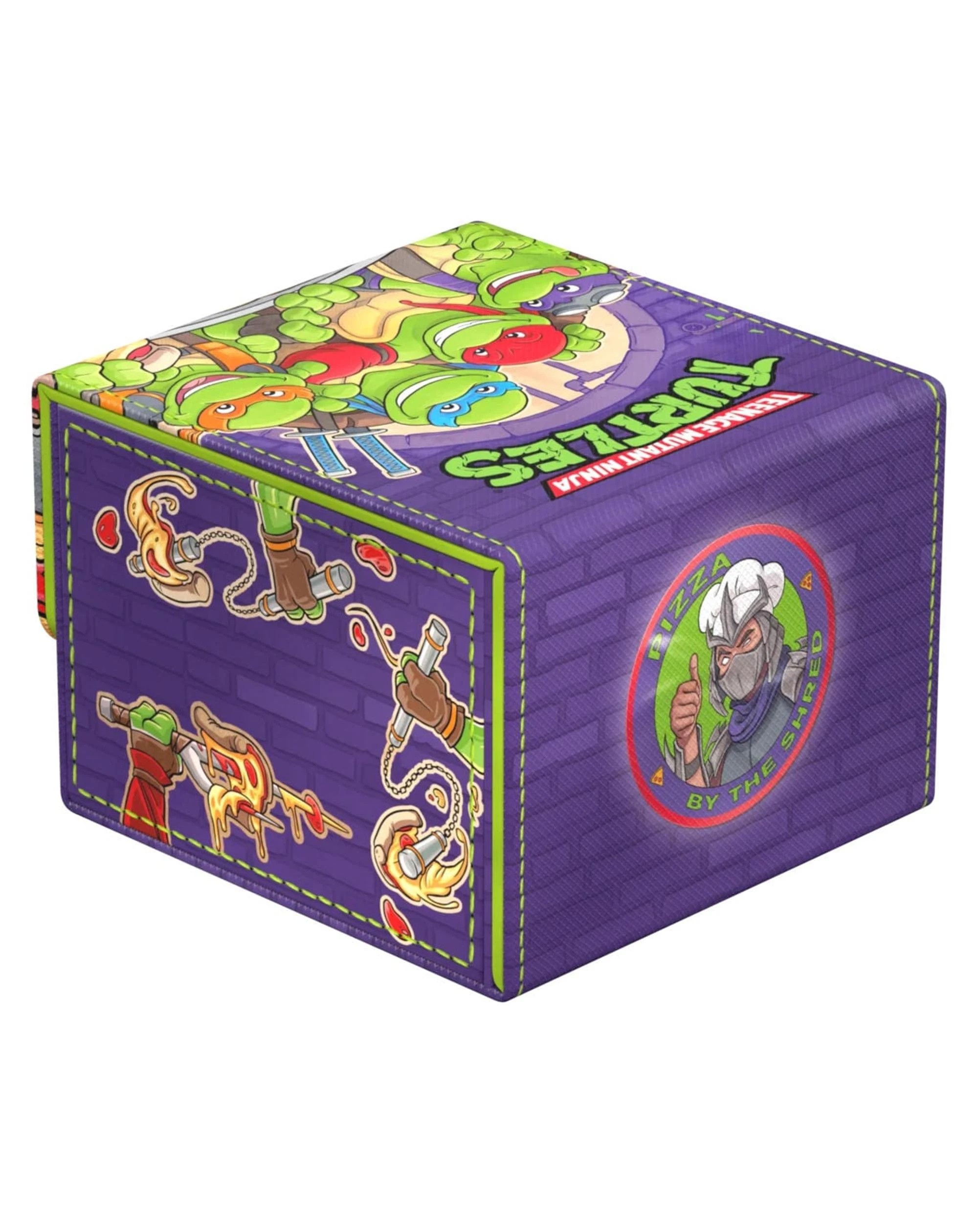 3 Ultimate Guard Magic The Gathering Teenage Mutant Ninja Turtles Sidewinder 133+ Xenoskin Pizza Box Beck Box - Purple, 3 of 10