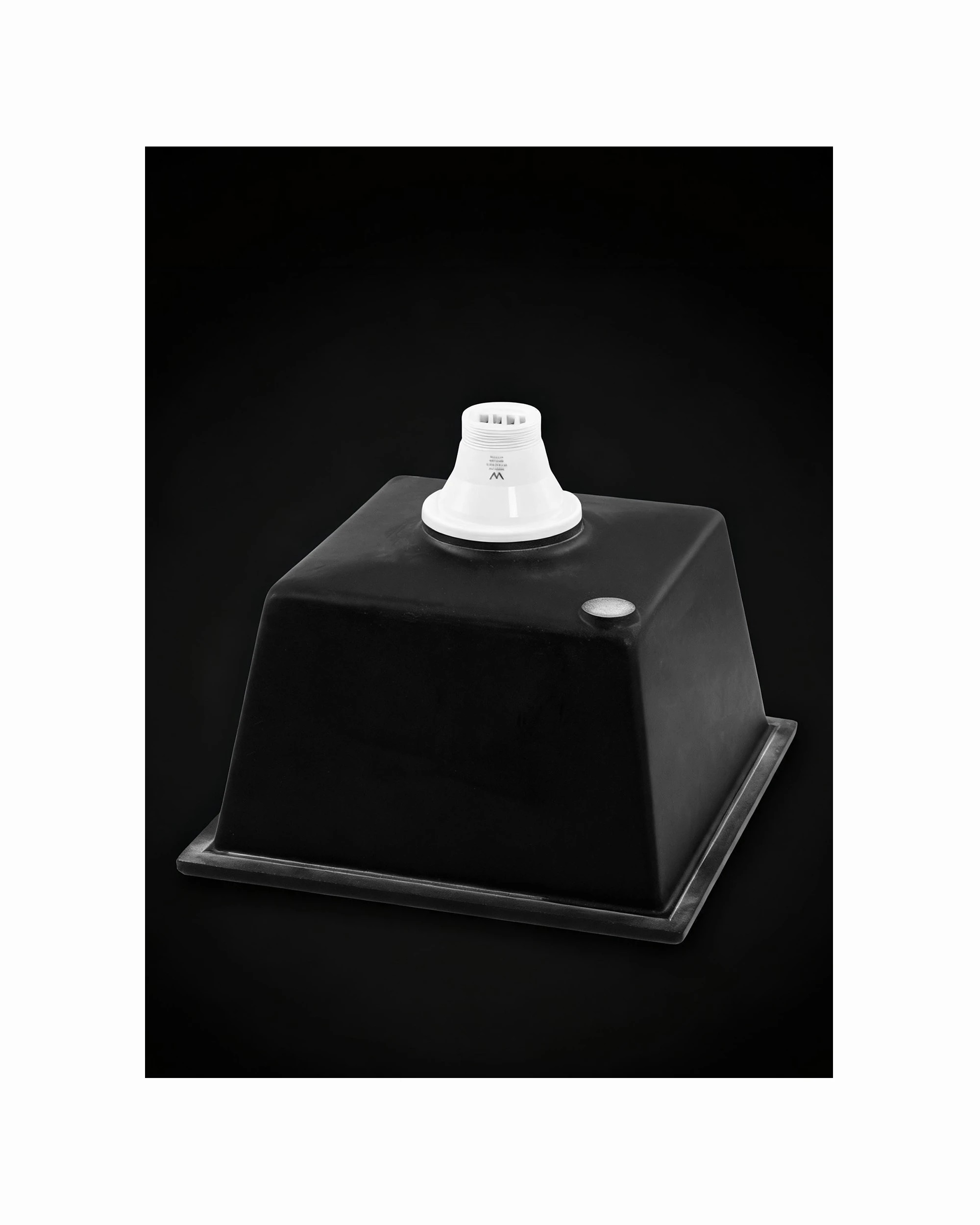 5 Cefito Kitchen Sink 38x38cm Granite Stone Sink Single Bowl - Black, 5 of 6