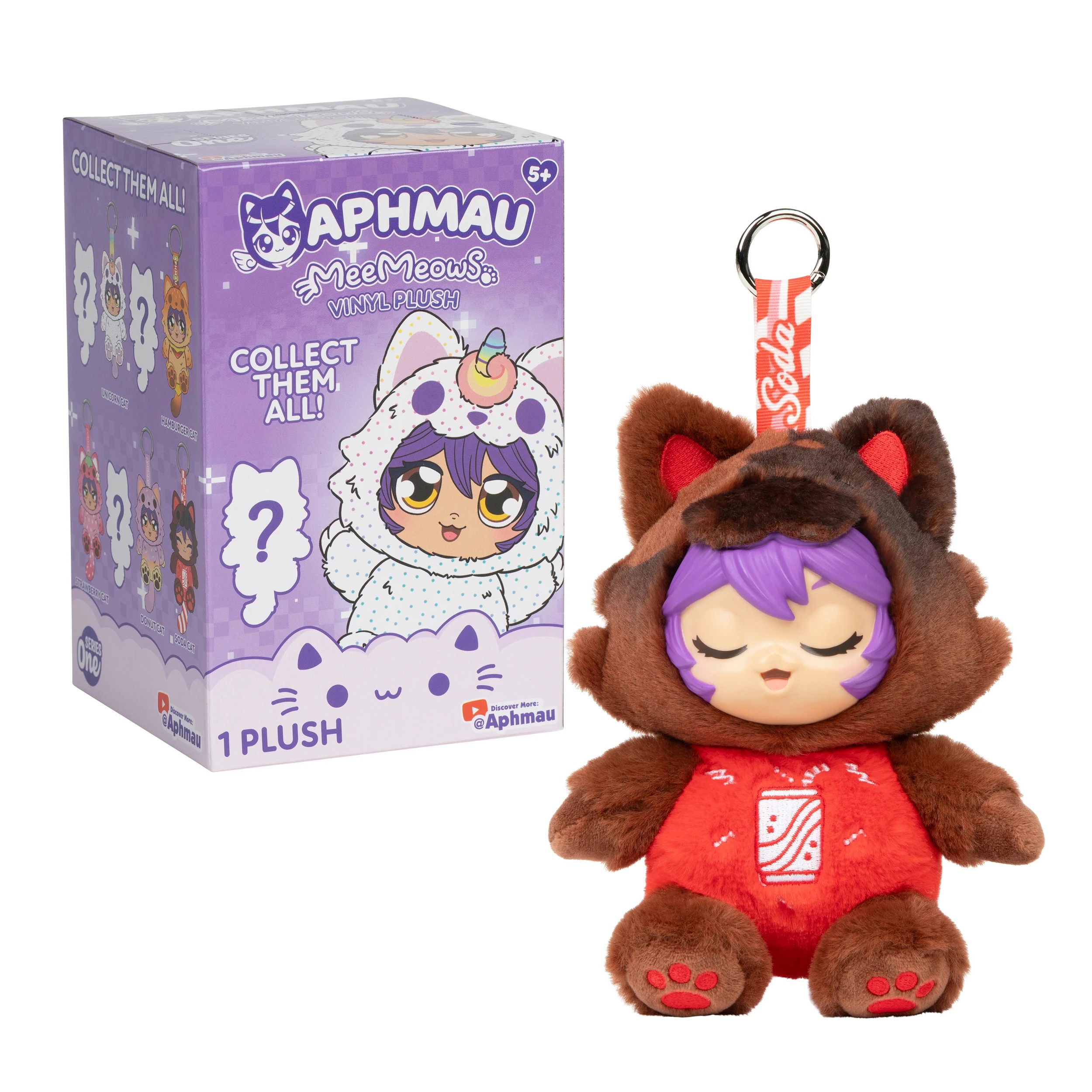 6 Aphmau MeeMeows Vinyl Plush Key Chain - Assorted, 6 of 7