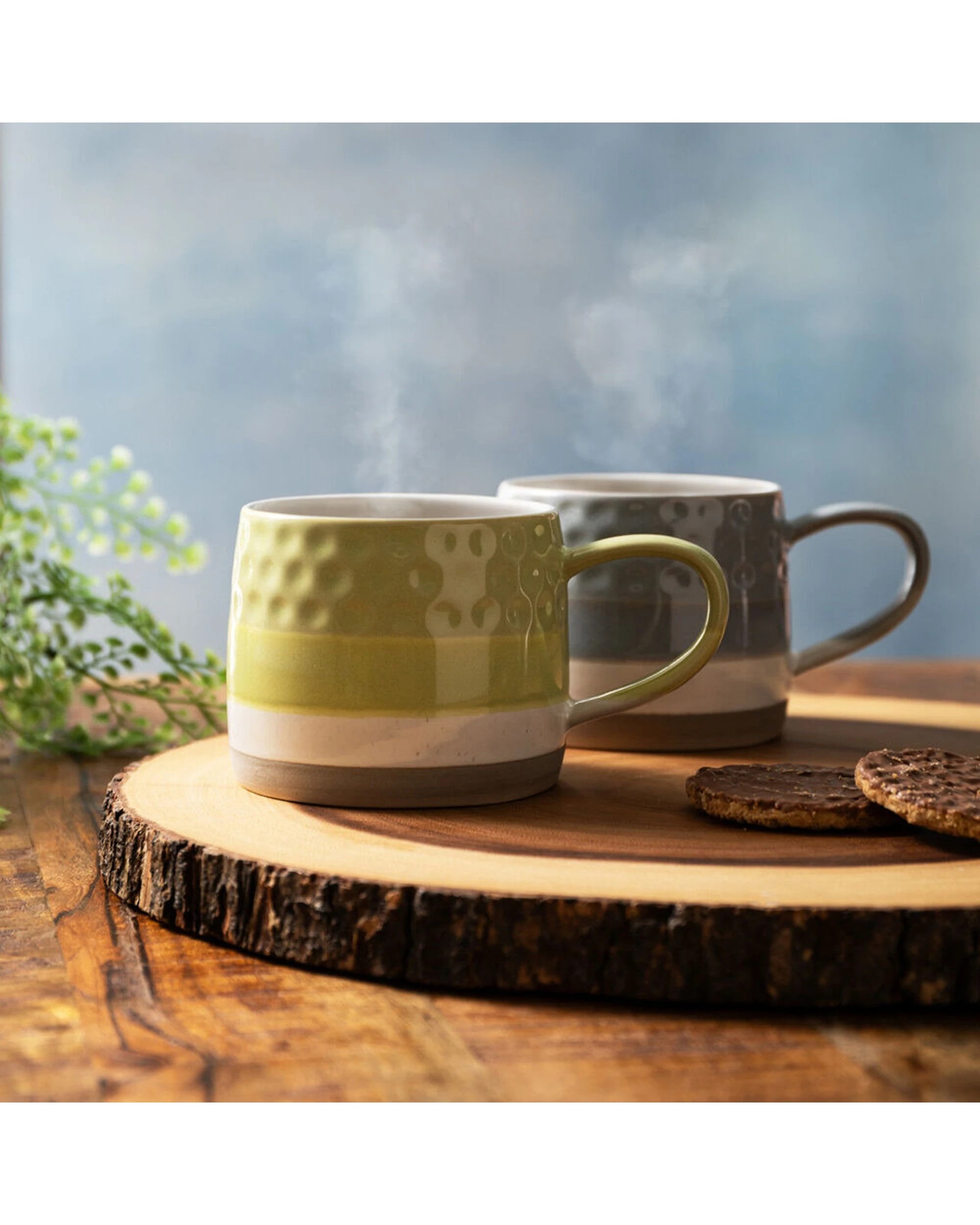 7 Mikasa 4PK Stoneware Coffee Mug Drinkware Textured Ombre 320ml Microwave Dishwasher Safe - Green, 7 of 8