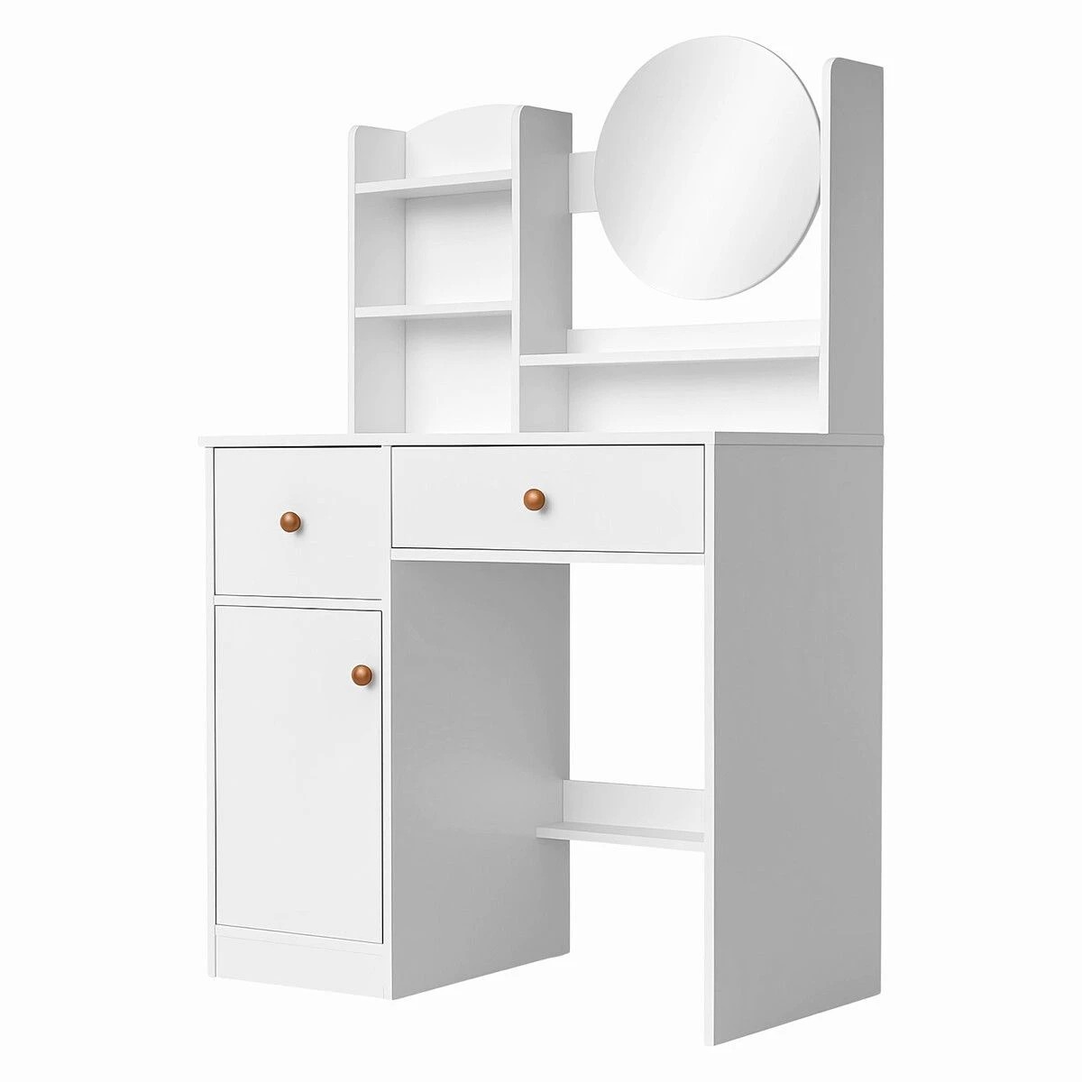 4 Ausway Dressing Table with Mirror White Makeup Vanity, 4 of 7