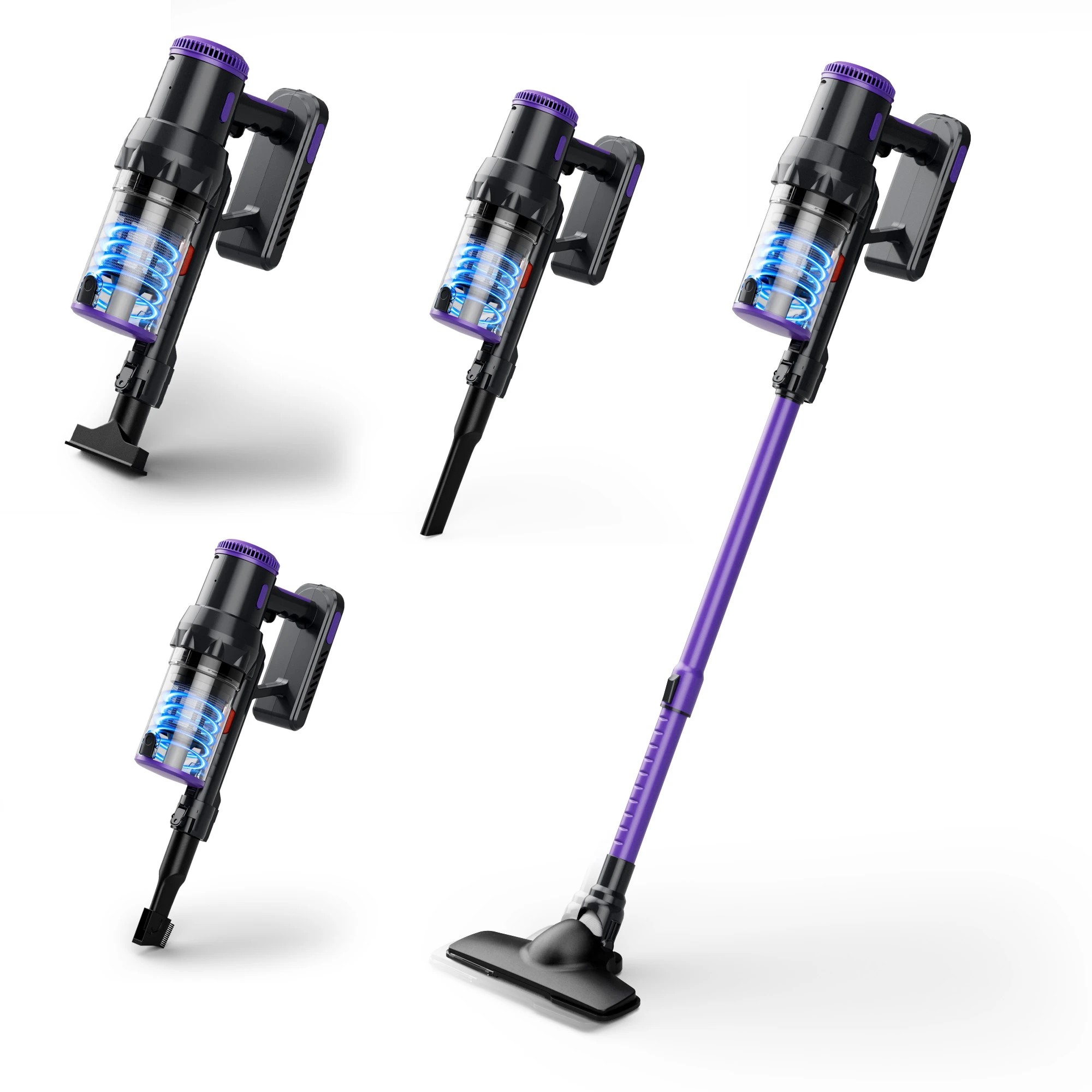 1 Advwin 20Kpa Vacuum Cleaner Lightweight Stick Vacuum with Wall Mount 0.9L Dust Cup 5M Cord - Purple, 1 of 7