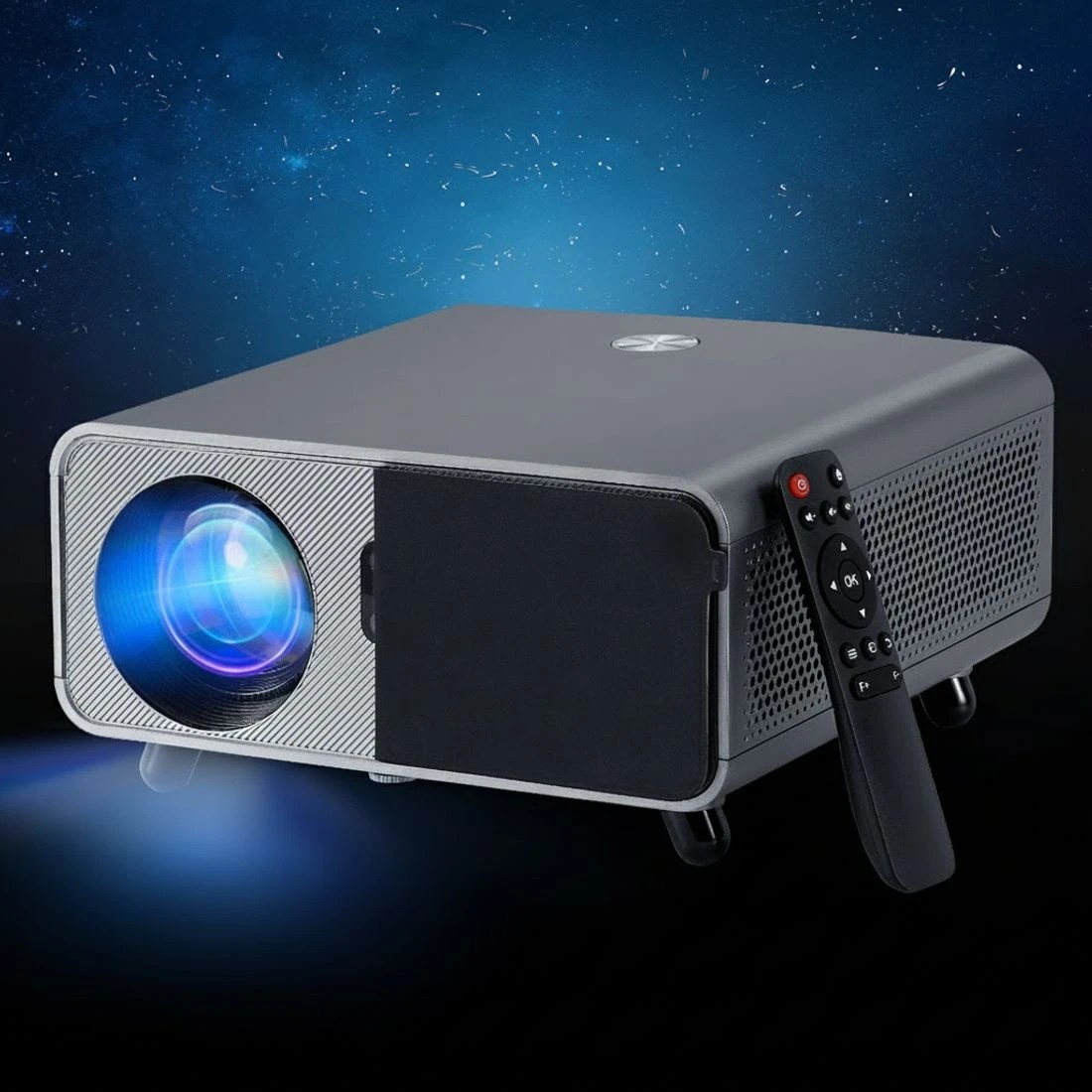 2 Devanti Portable Wifi Video Projector 4K 2.4G/5G Home Theater HDMI 1080P - Black, 2 of 6
