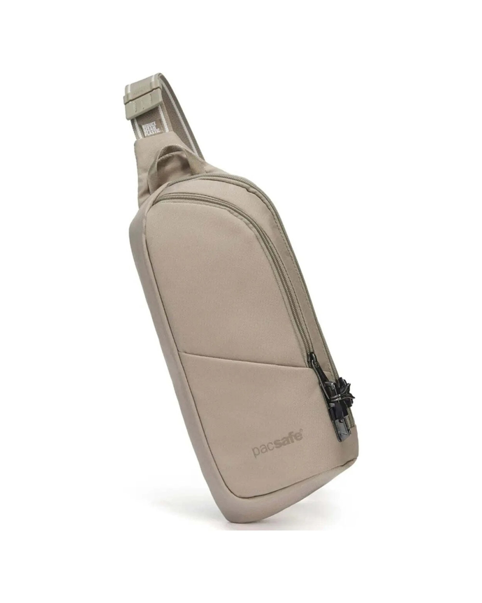 1 Pacsafe V Action Anti-Theft RFID Blocking Slashguard Sling Pack Compact - Beige, 1 of 7