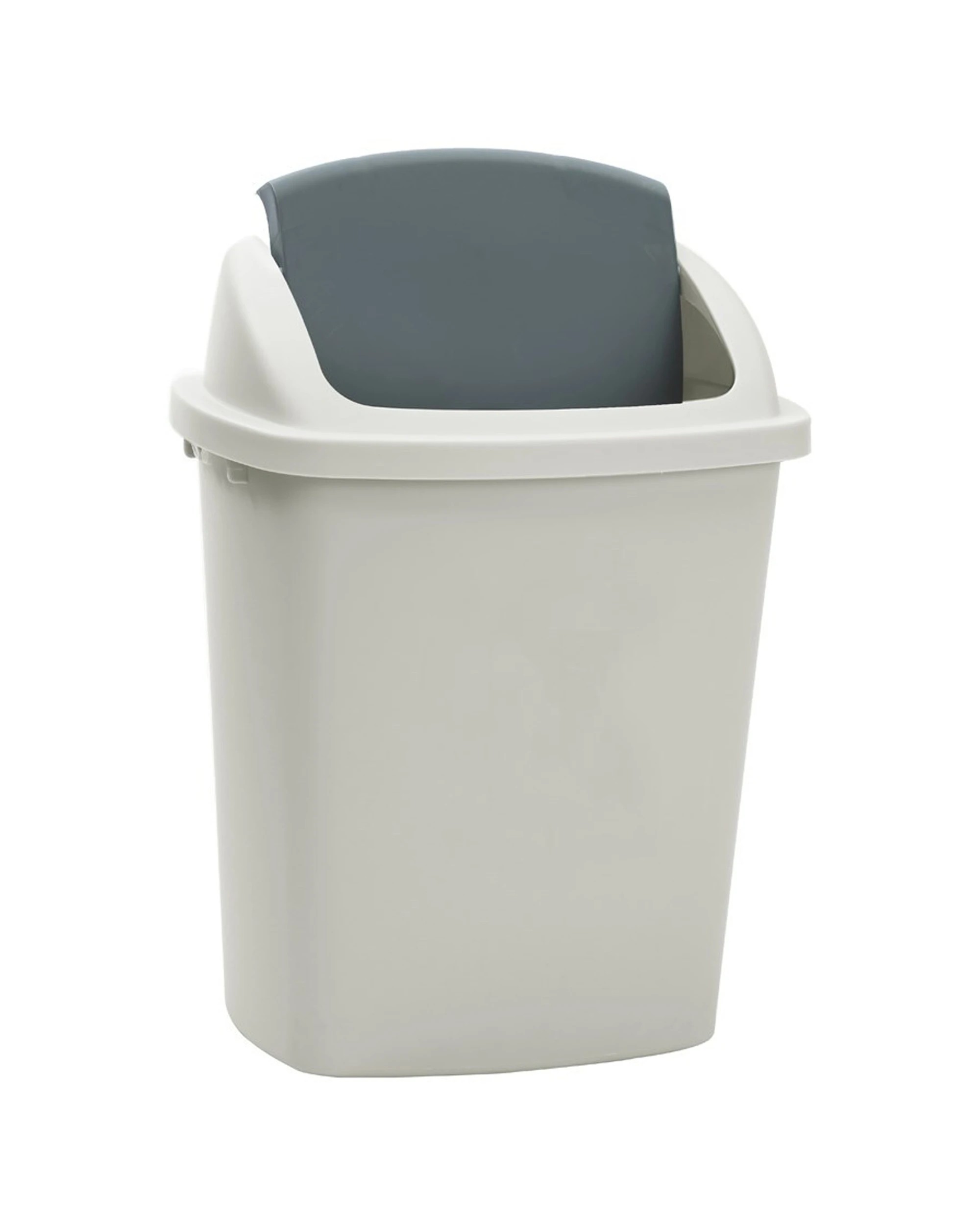 5 Boxsweden 20l Trash Bin With Swing Lid 35x27cm Kitchen Waste Bin - Heavy Duty - Grey, 5 of 5