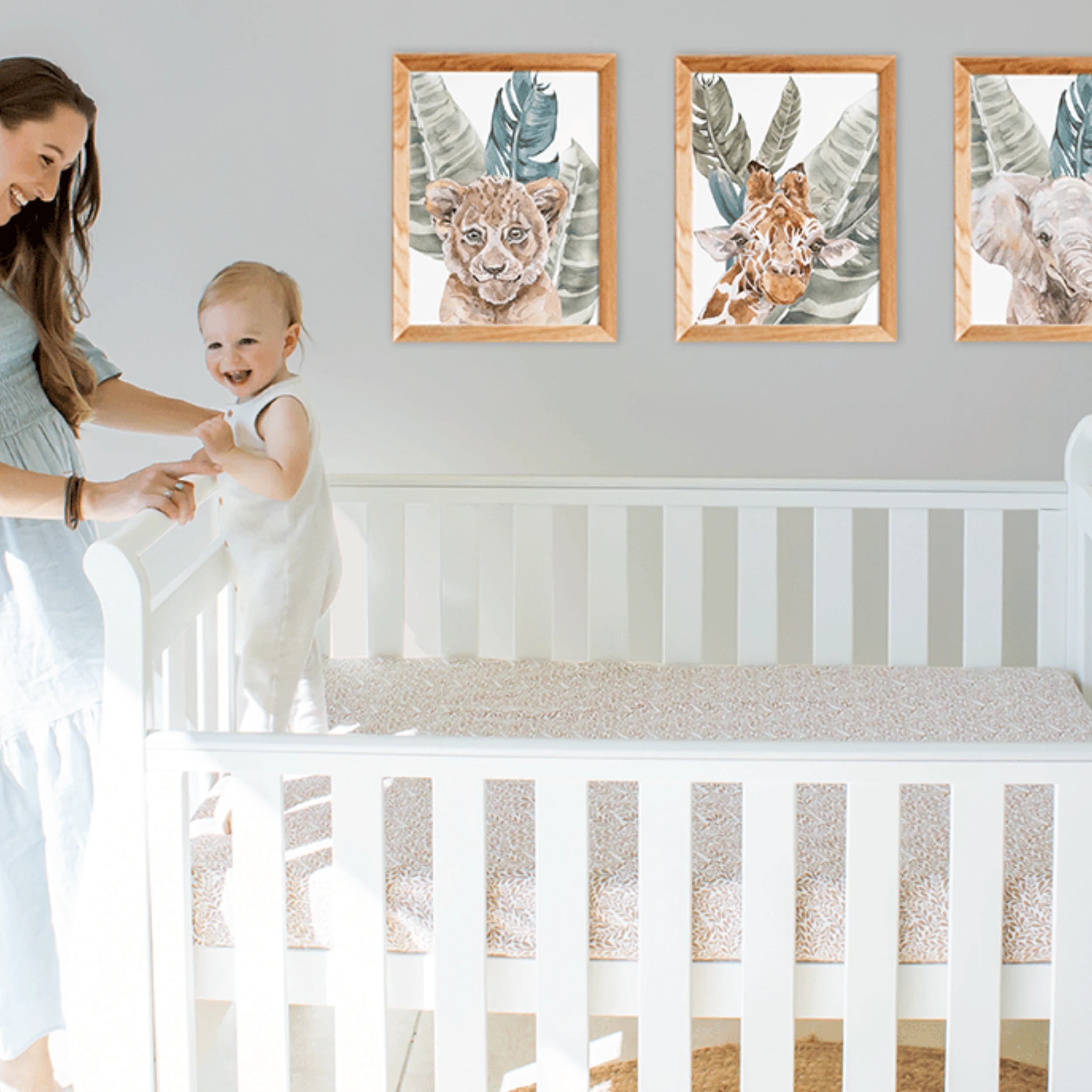 3 Babyhood Georgia Sleigh Cot Luxx - White, 3 of 6