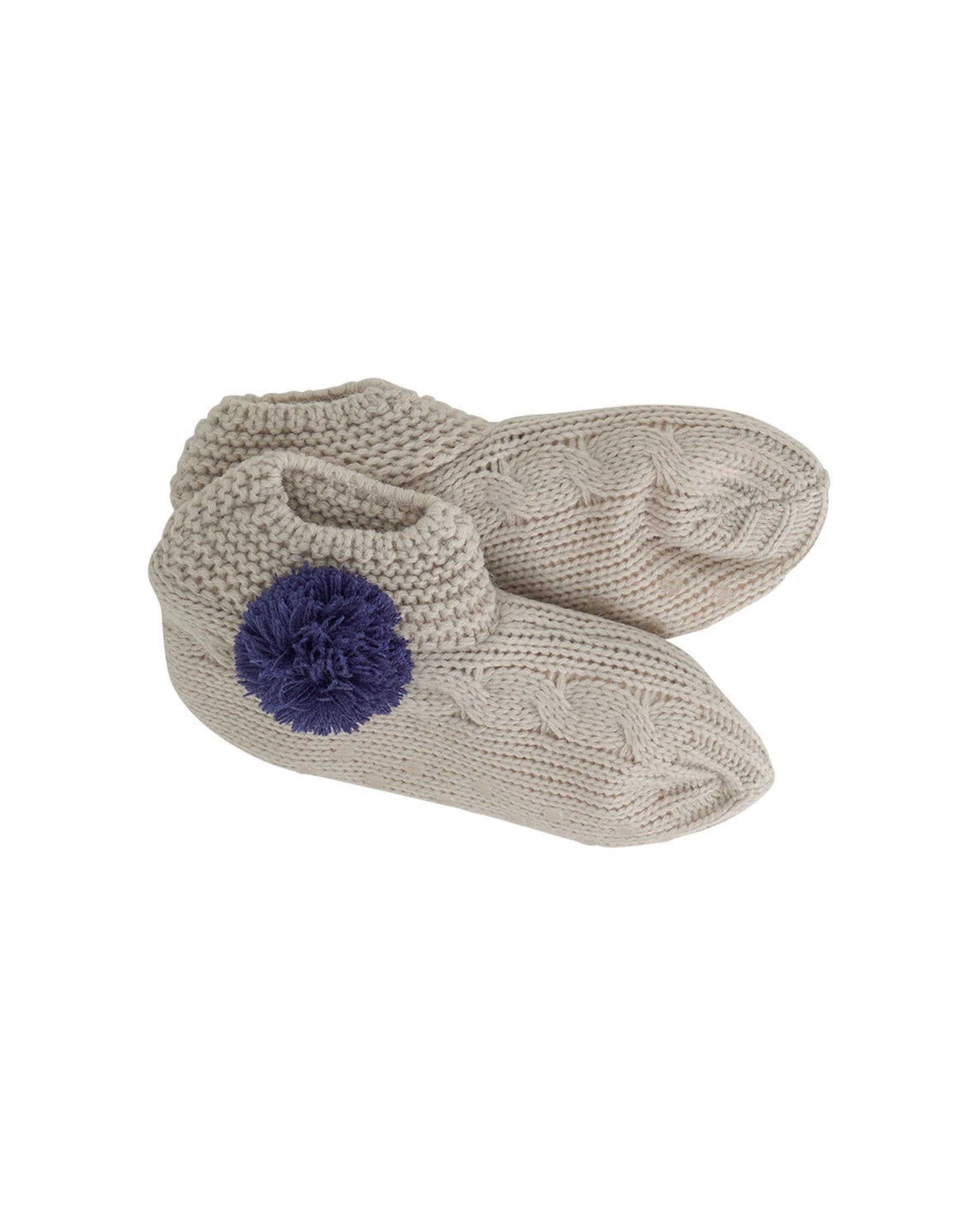 1 Annabel Trends Bedroom Slouchy Slip-On Slippers One Size - 9 - Grey, 1 of 4