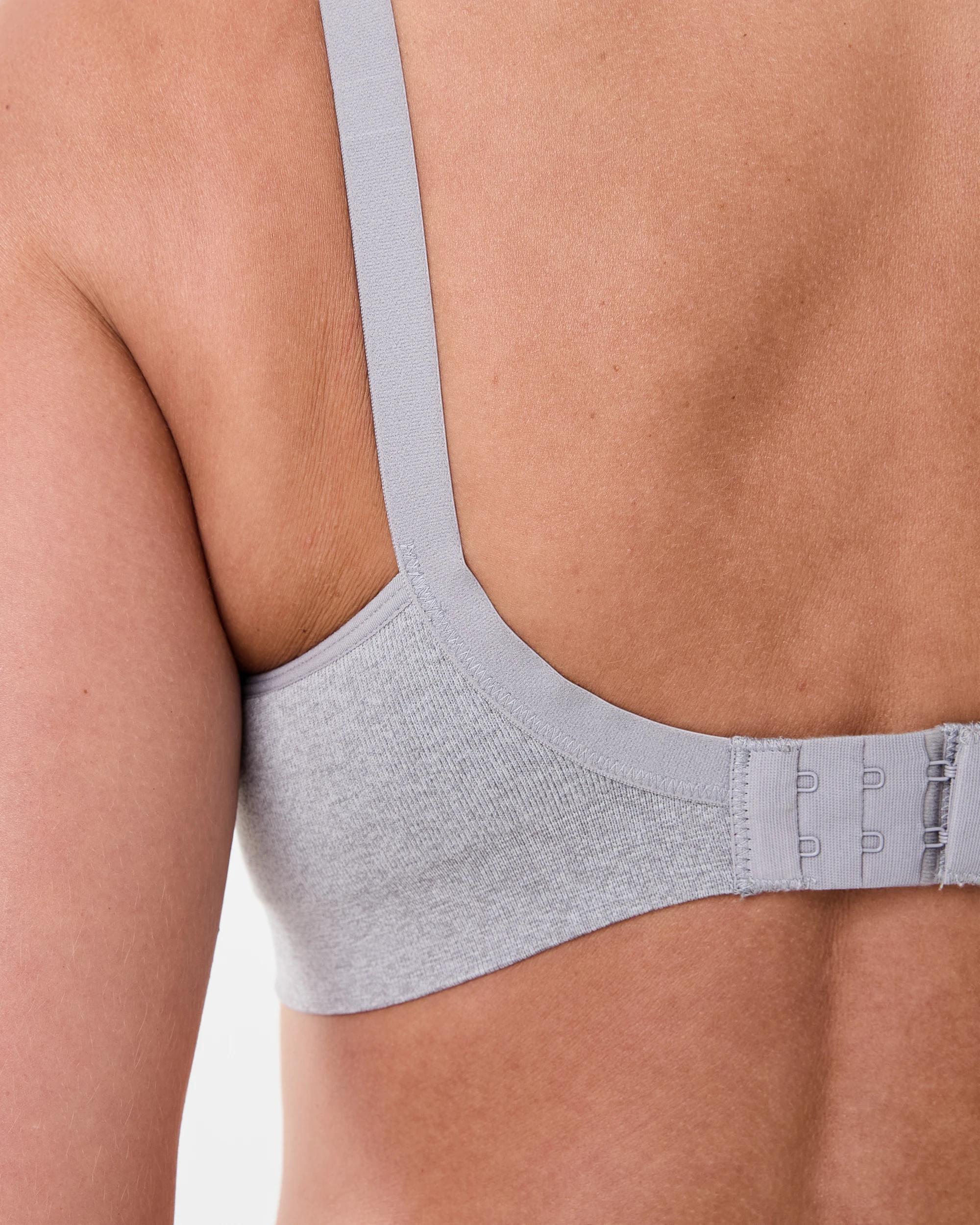 10 2 Pack Maternity Wirefree Seamfree Crop BLACK, GREY, 10 of 10