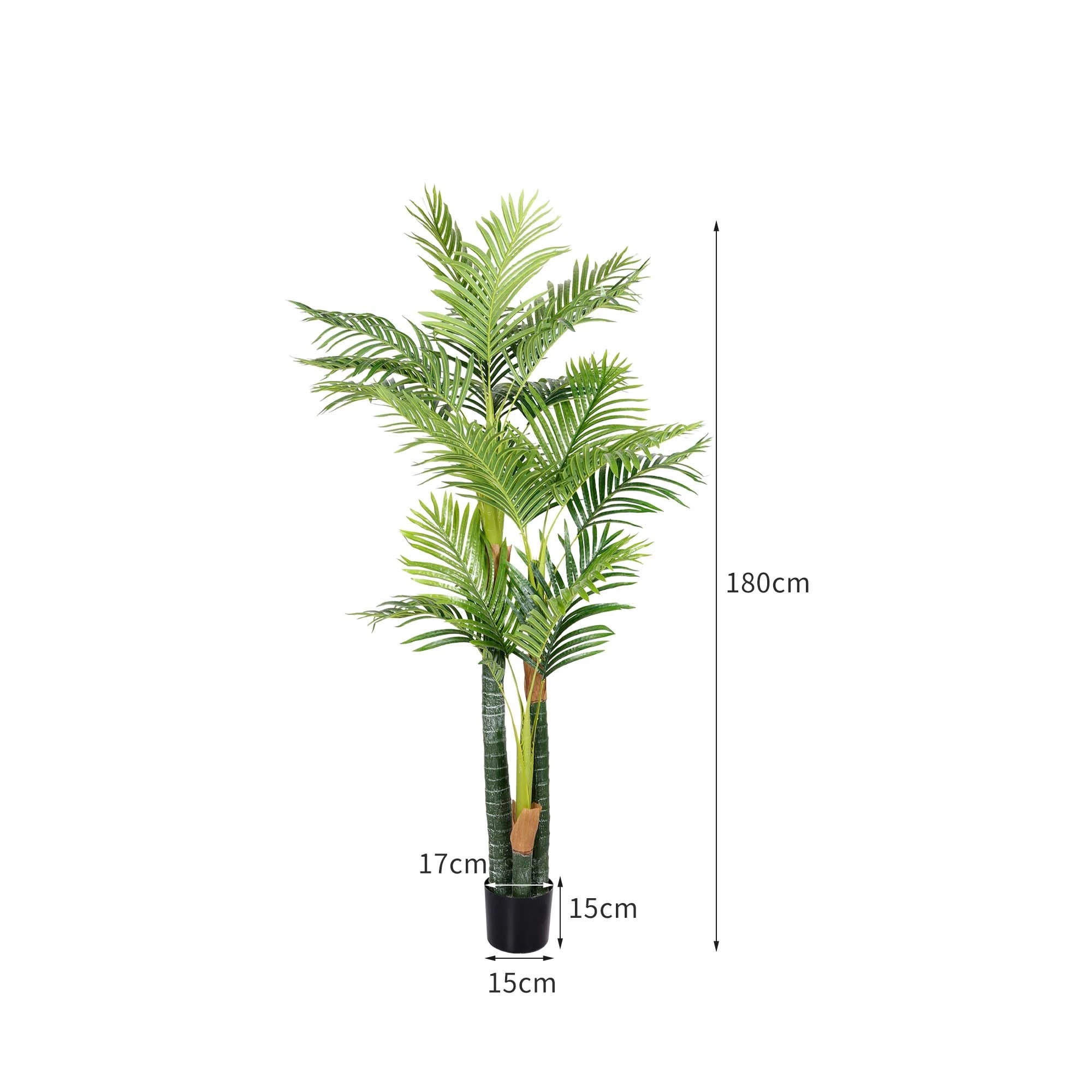 3 Lambu 180cm Multi Trunk Hawaii Palm Tree Artificial Plant, 3 of 6