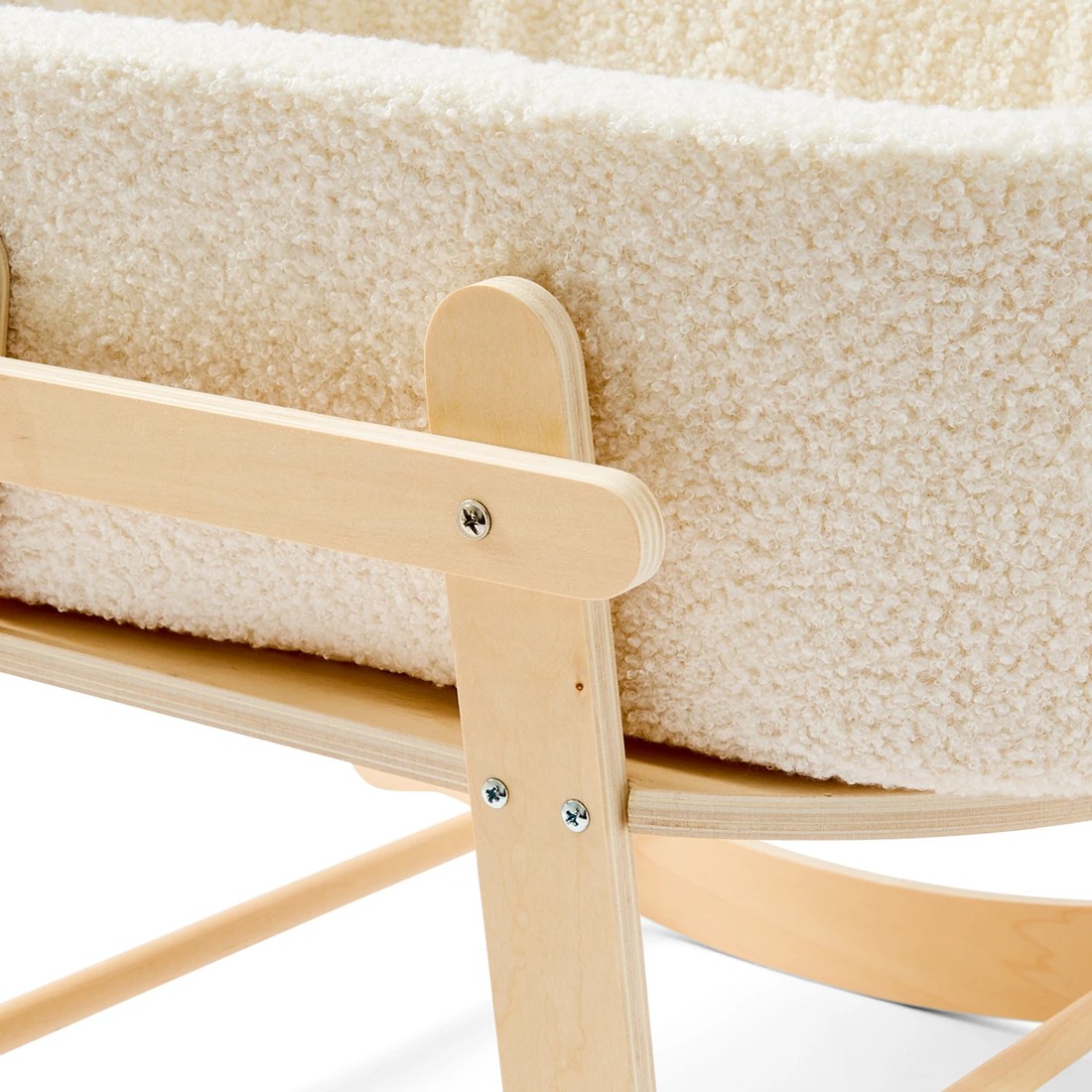 7 3 Piece Wooden Boucle Bassinet, 7 of 9