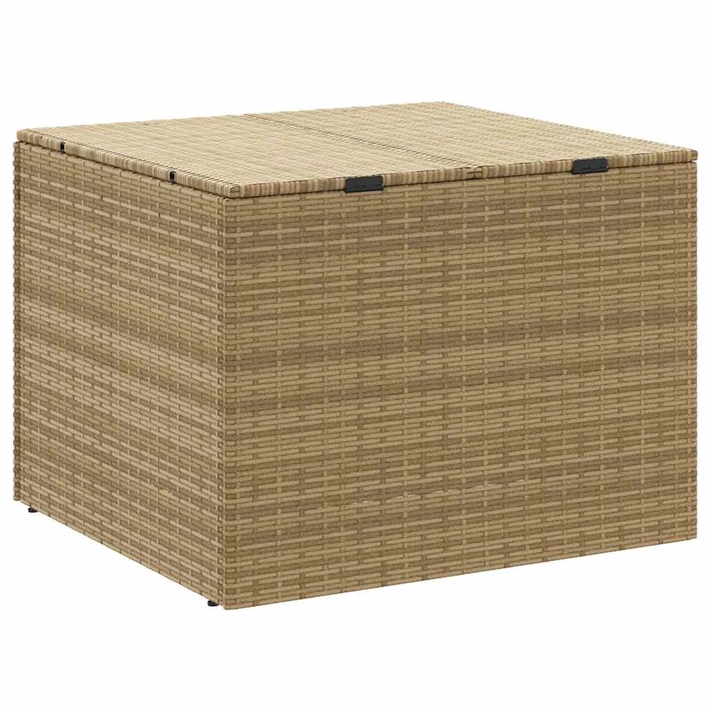 6 vidaXL Outdoor Storage Box on Wheels Ample Storage - Beige, 6 of 9