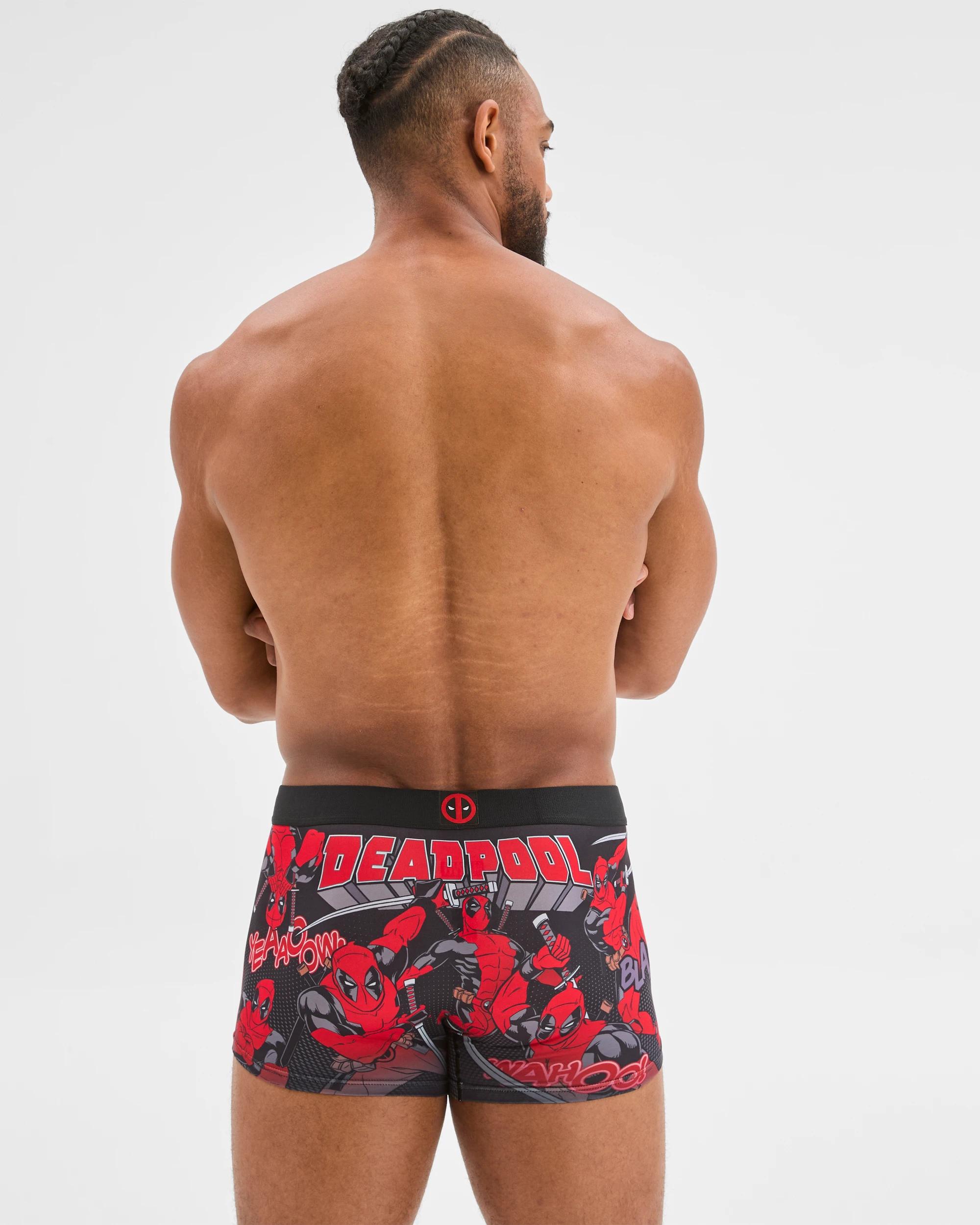 3 Swag Licensed Trunks - Deadpool BLACK, 3 of 4