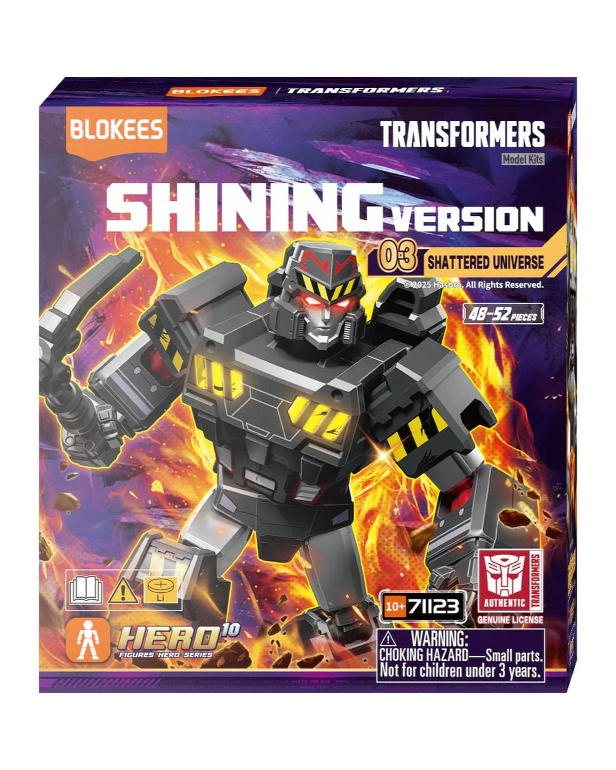 1 Blokees Transformers Shining Version 03 Shattered Universe Blind Box, 1 of 9