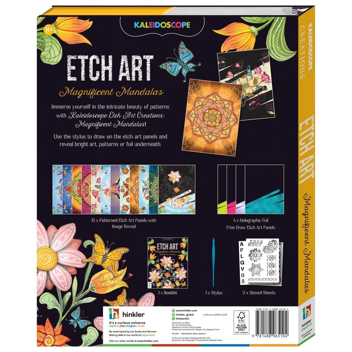 3 Kaleidoscope Etch Art: Magnificent Mandalas Kit - Book, 3 of 6