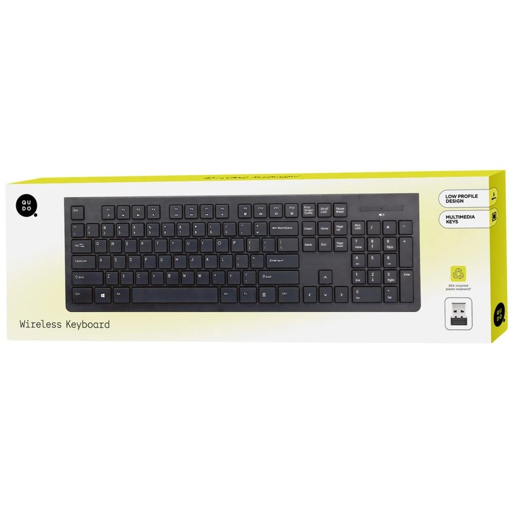 4 Qudo Essentials Wireless Keyboard Black, 4 of 5