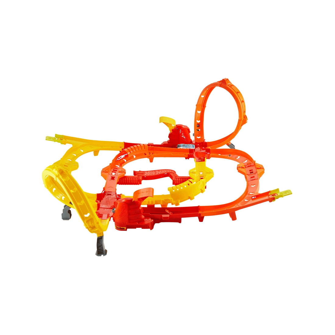 3 Mattel Hot Wheels Stunt Tracks Blast Launch Face-Off Track Set - Orange, 3 of 5