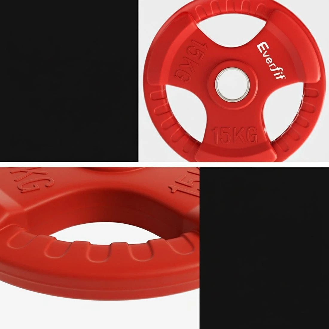 6 Everfit Weight Plates - Red, 6 of 6