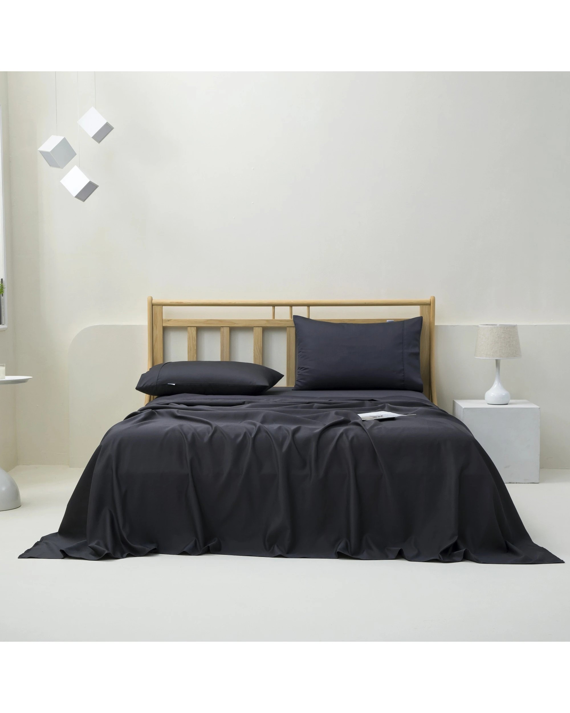 1 Dreamaker 1500TC Cotton Rich Sateen Sheet Set - Queen Bed - Charcoal, 1 of 6