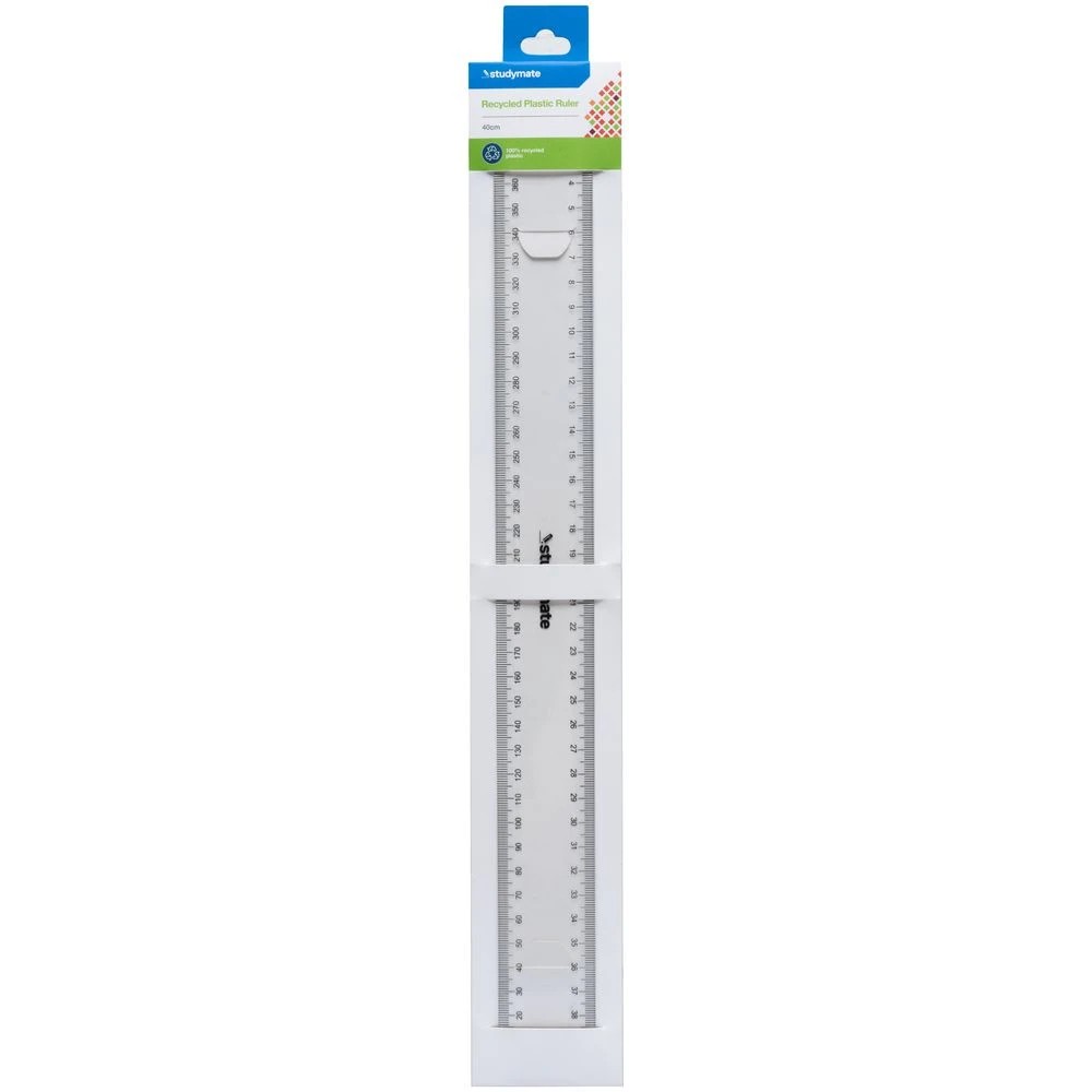 2 Studymate Plastic Ruler 40cm Clear, 2 of 2