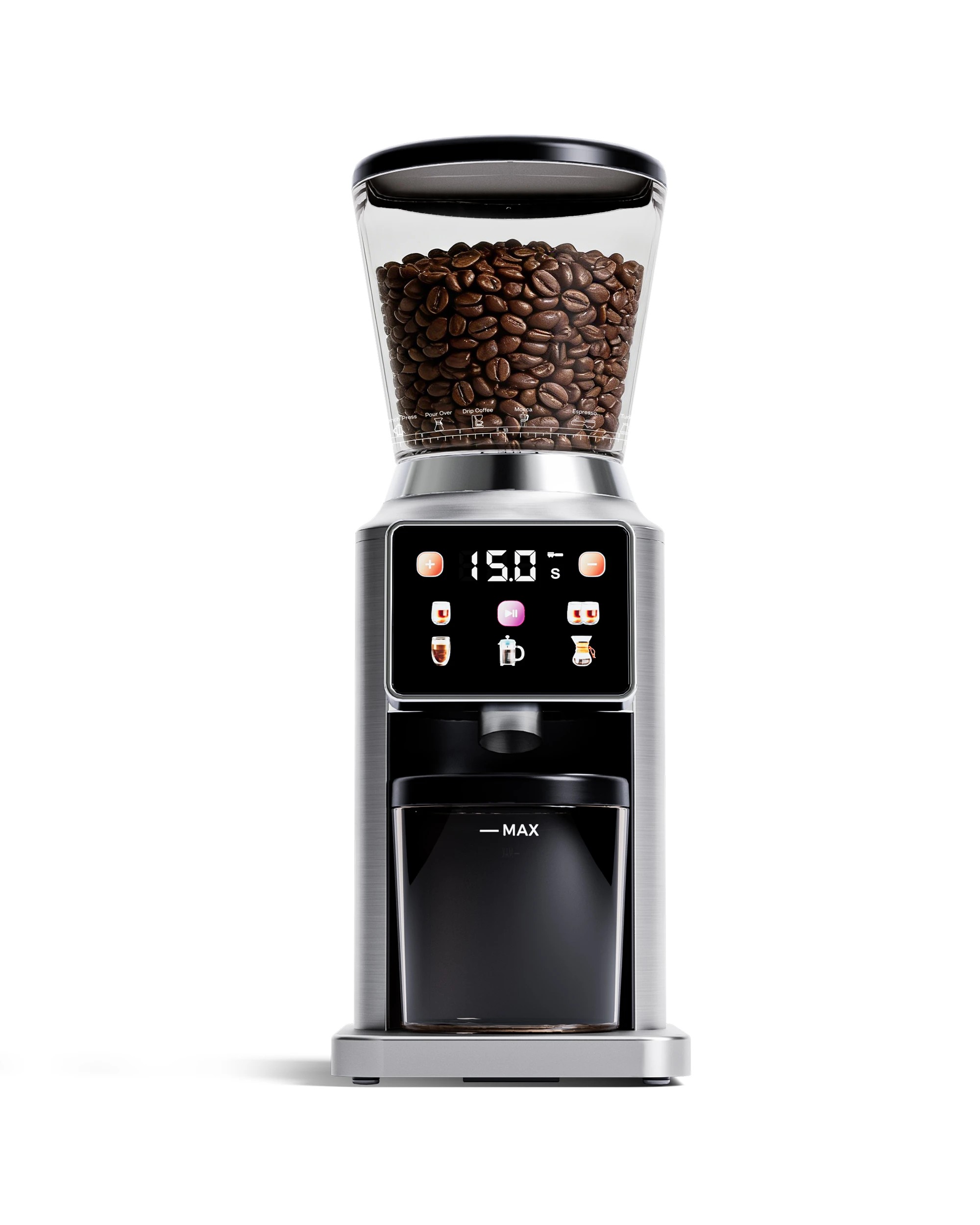 3 Advwin Conical Burr Coffee Grinder - Silver, 3 of 6